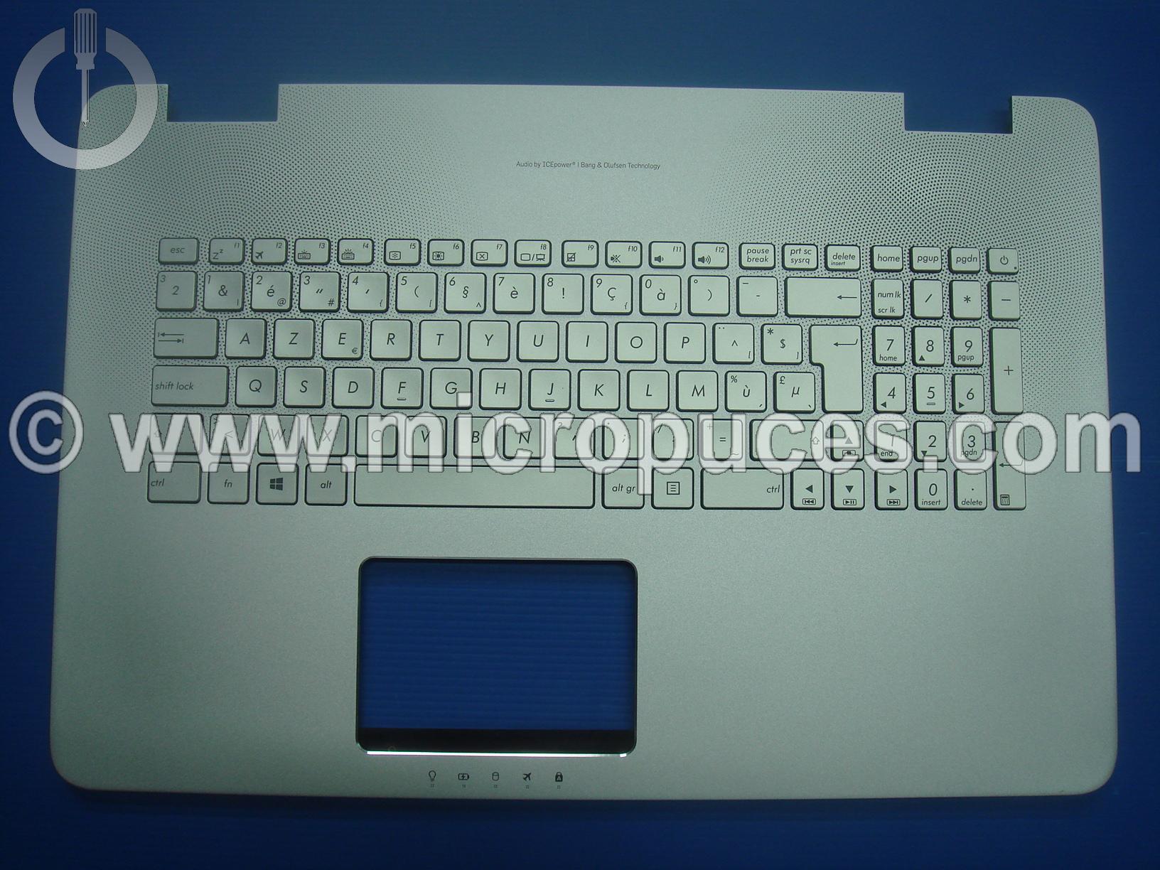 Clavier + plasturgie du dessus AZERTY Belge grise pour ASUS N751