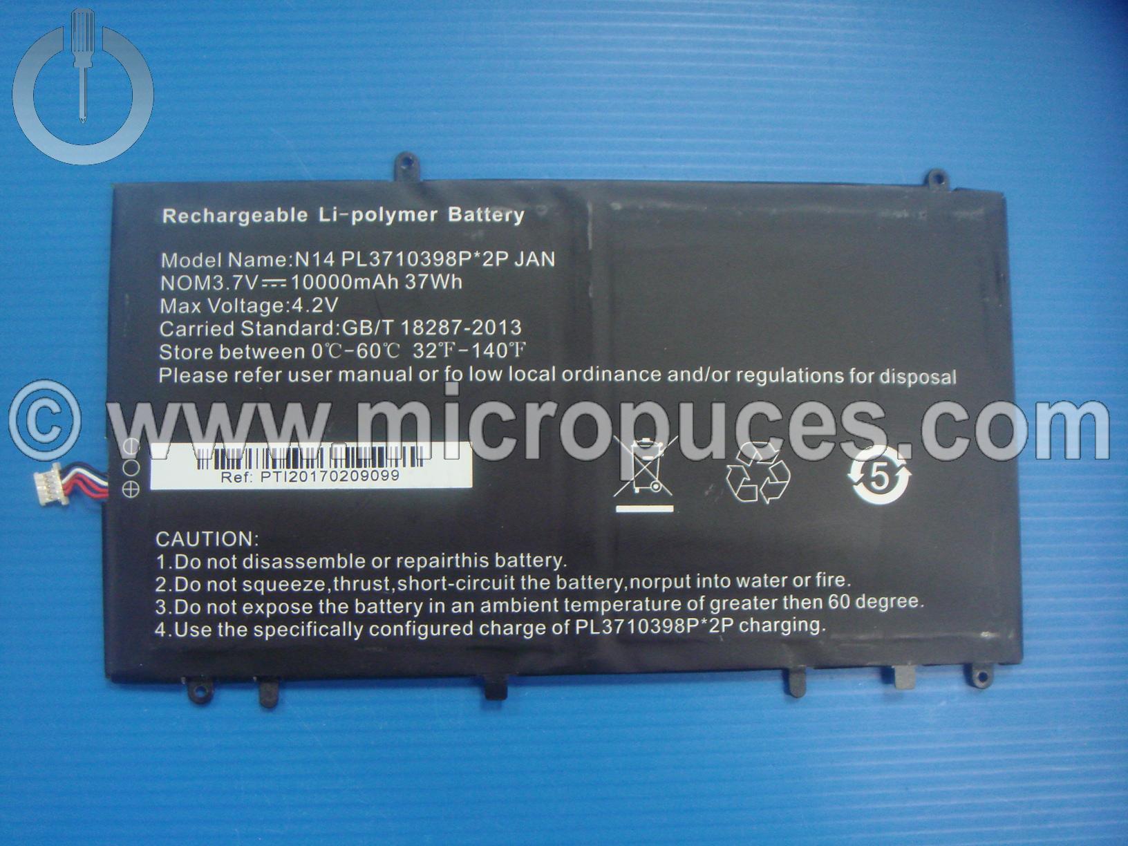 Batterie d'origine N14 PL3710398P*2P 5 fils