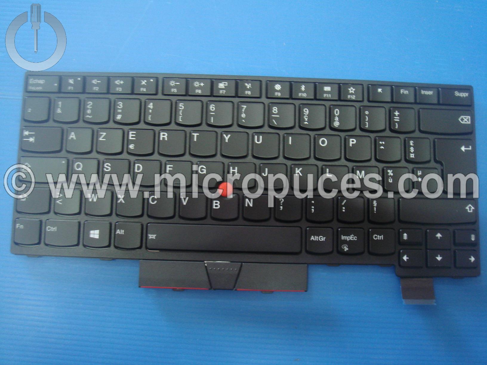 Clavier AZERTY rtro clair pour Lenovo T470