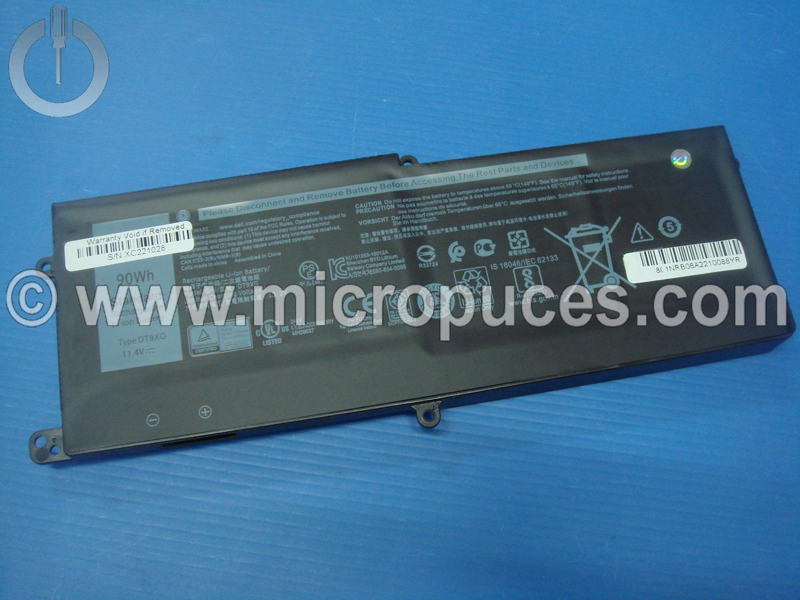 Batterie d'origine pour Dell Alienware Area-51m