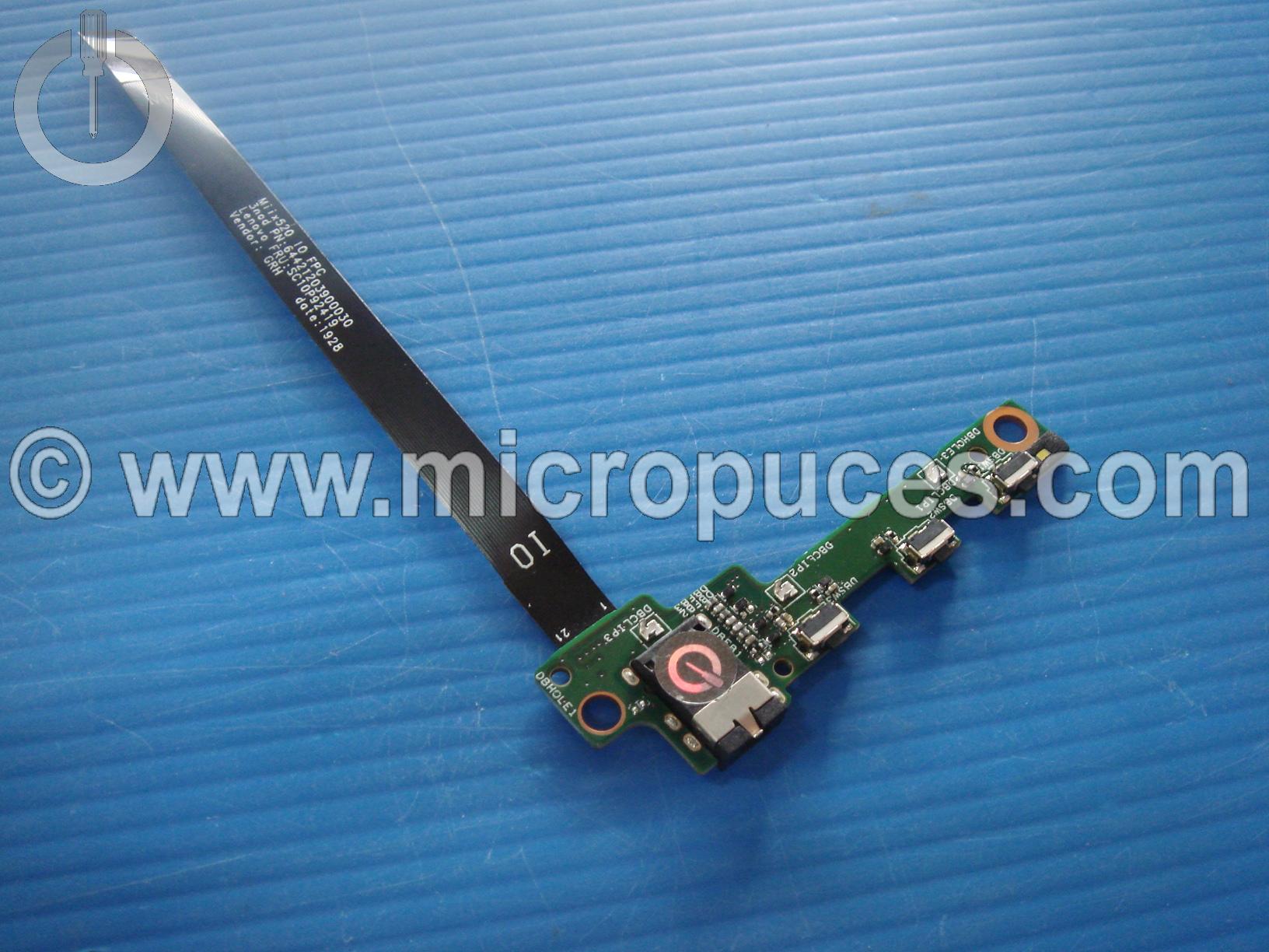 Carte fille bouton power avec cable pour LENOVO MIIX 520