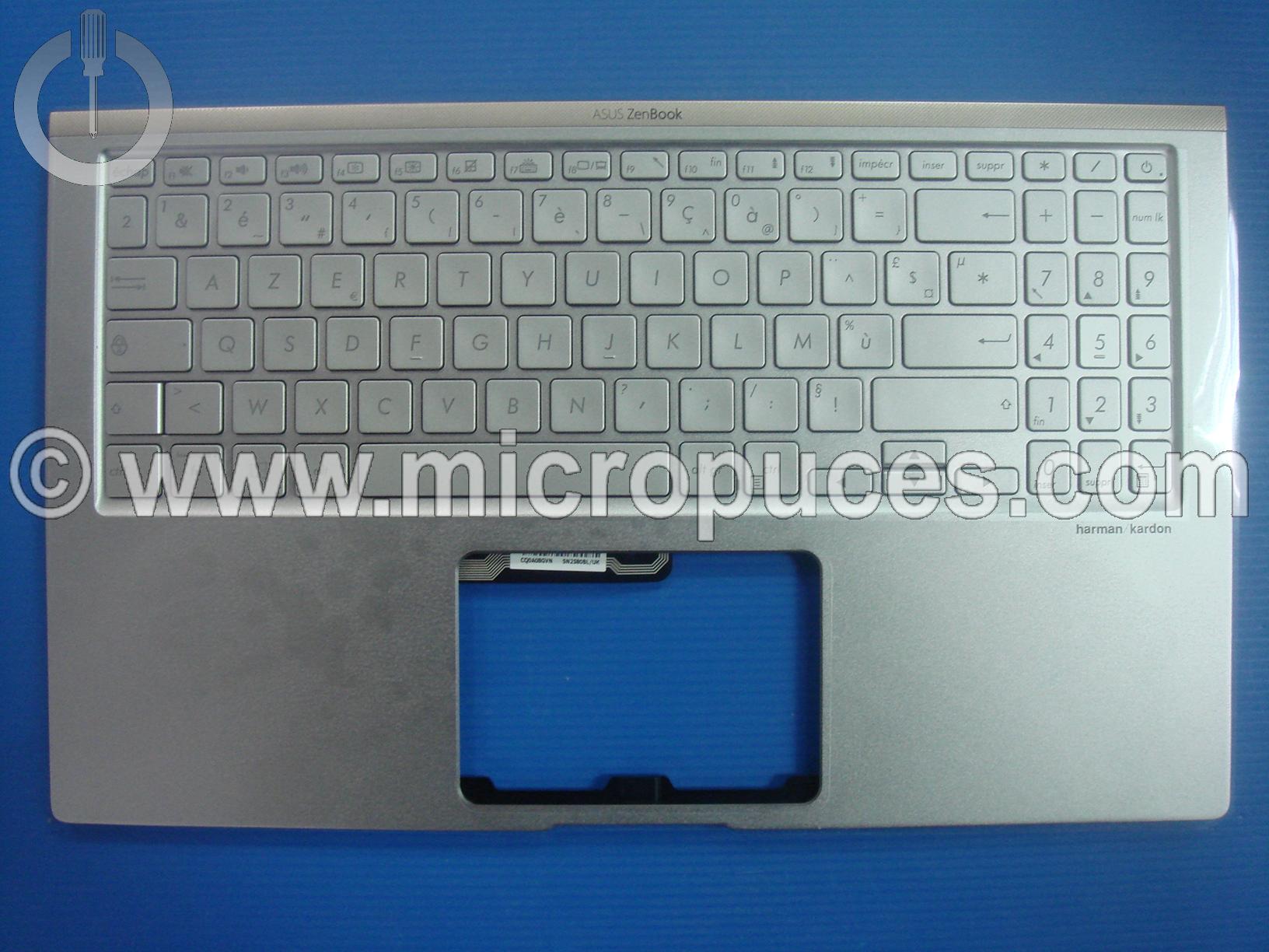 Clavier + plasturgie du dessus pour Asus UX533 Silver