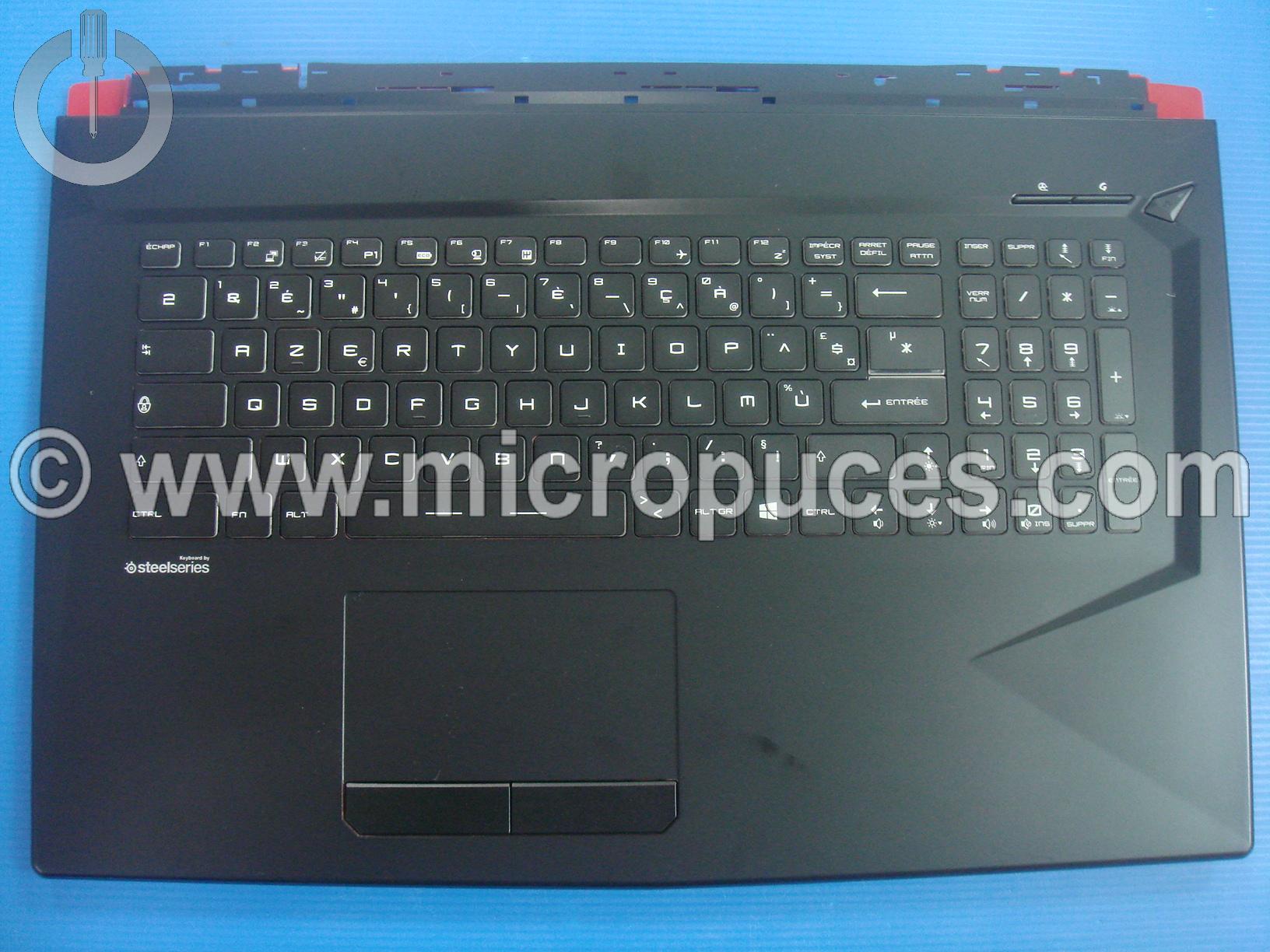Clavier AZERTY + plasturgie top cover pour MSI GL73 GE73