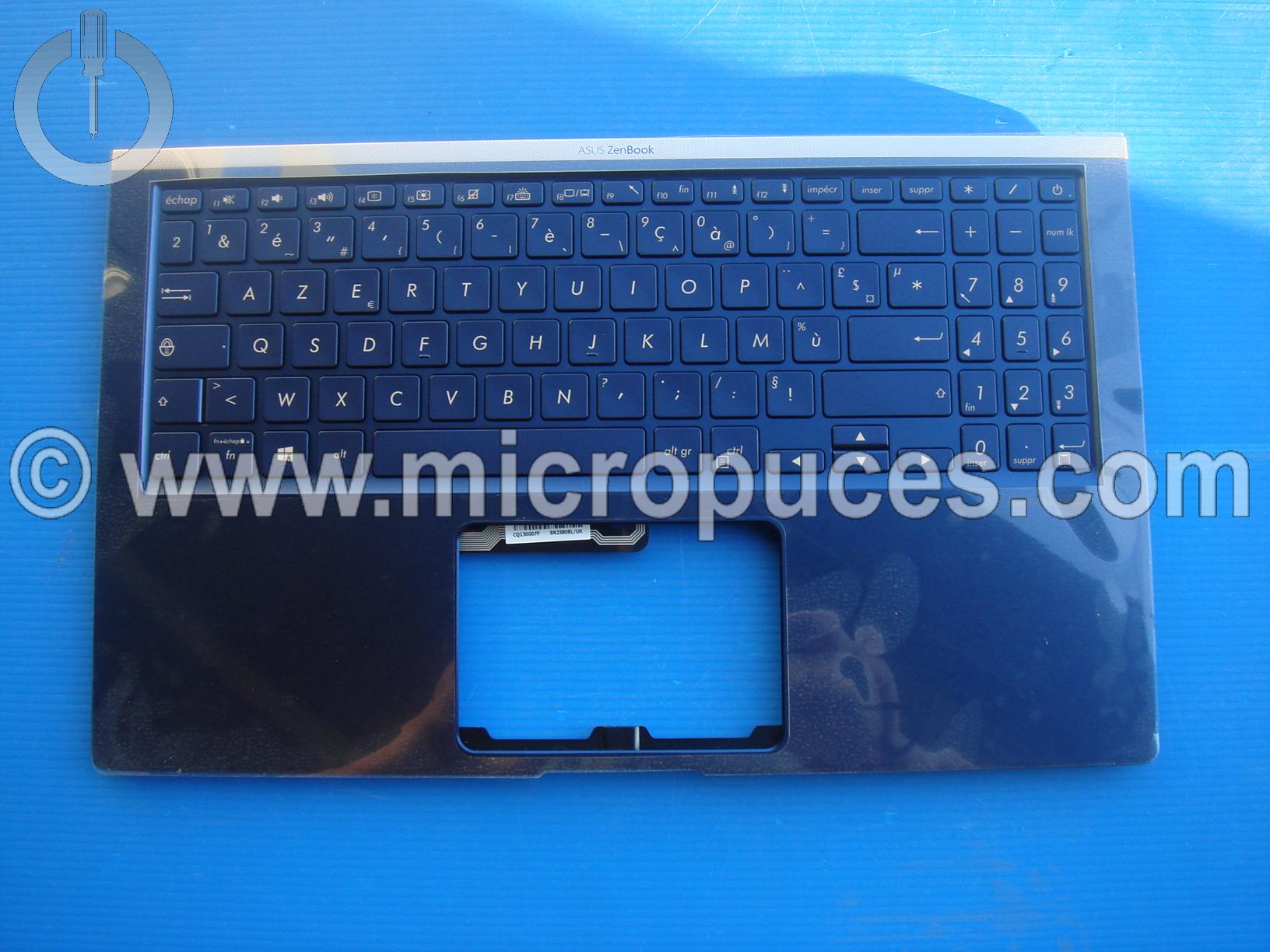 Clavier + plasturgie du dessus pour Asus UX533 bleu