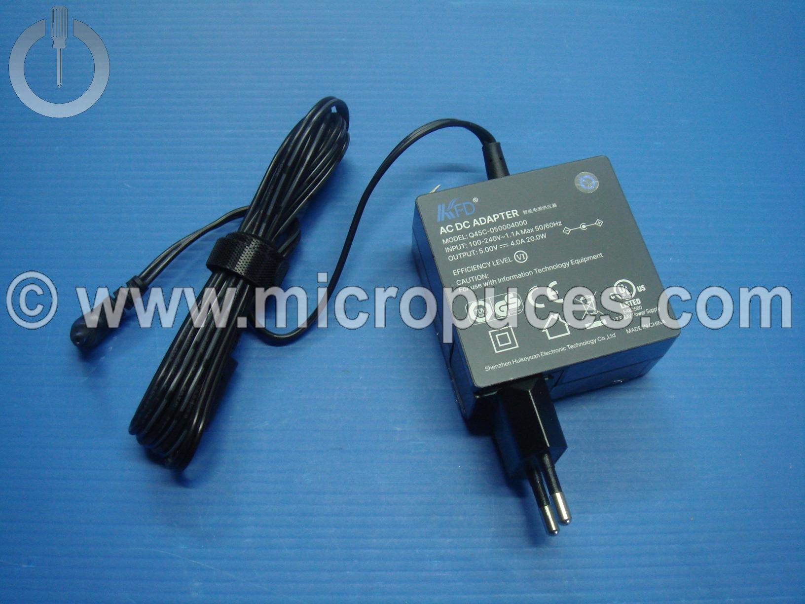 Chargeur 5V 4A pour Lenovo MIIX