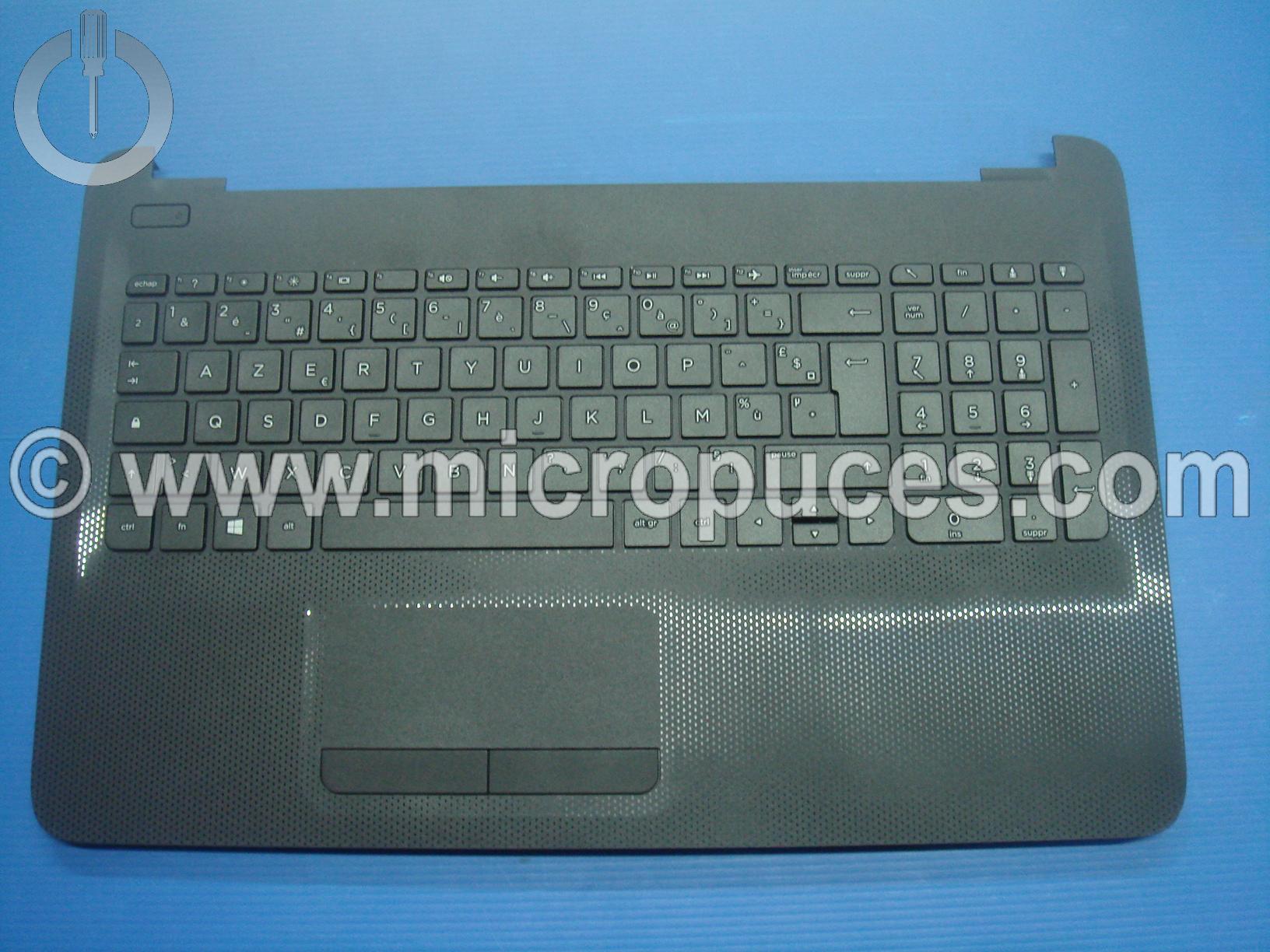 Clavier + plasturgie du dessus noir AZERTY pour HP Pavilion 15-a 15-b