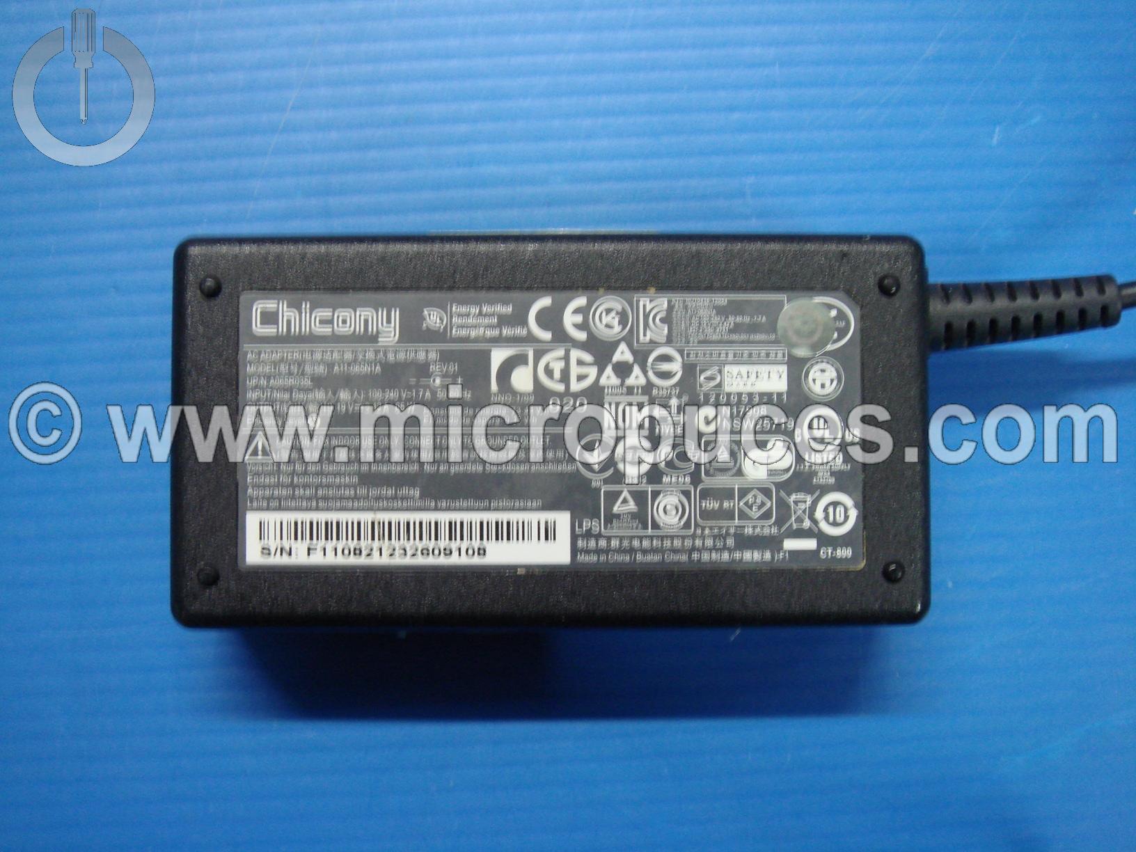 Chargeur Alimentation Chicony 19V 3.42A 65W ADP-65