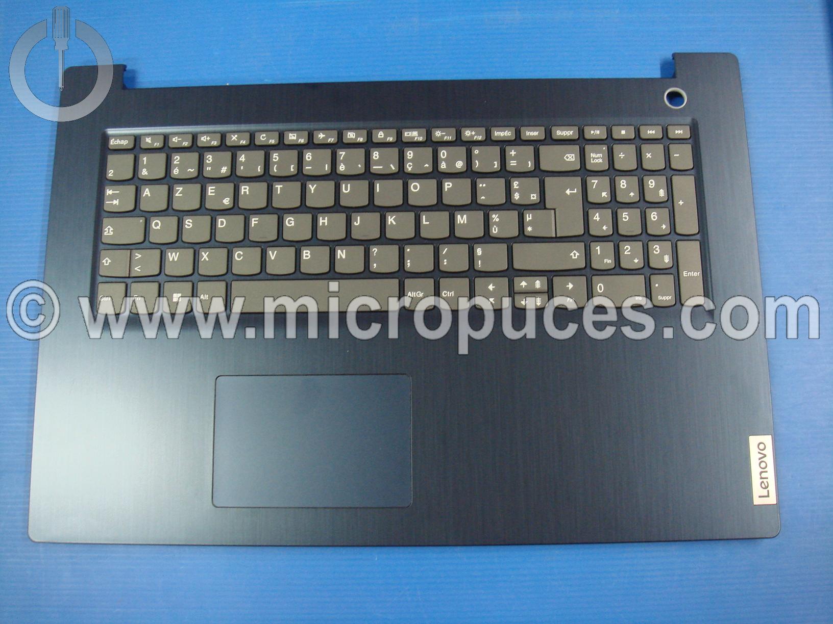 Clavier + plasturgie du dessus pour LENOVO IdeaPad 3-17ADA05 Bleu fonc