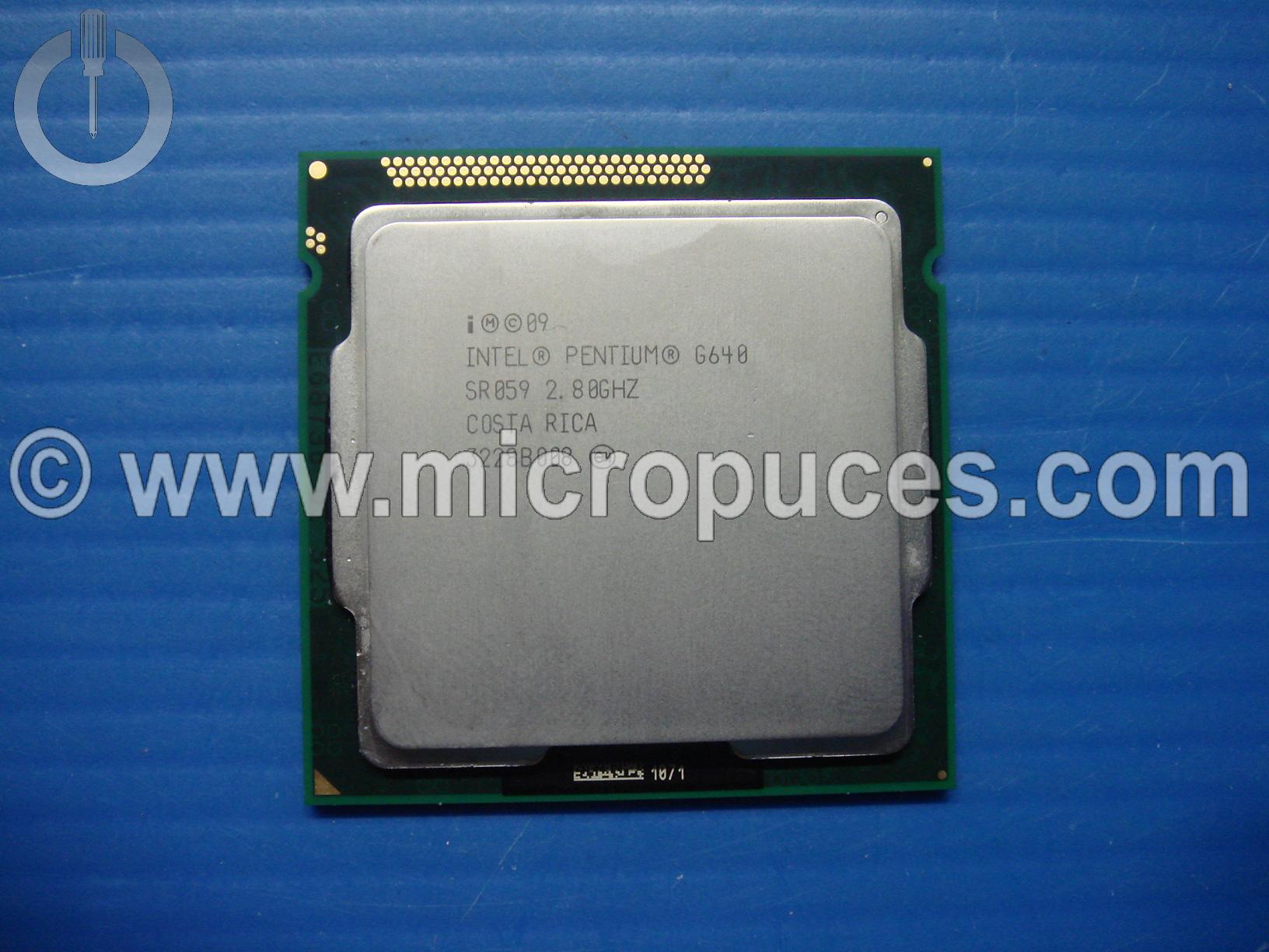 Processeur Intel Pentium G640 2,8 GHz LGA 1155