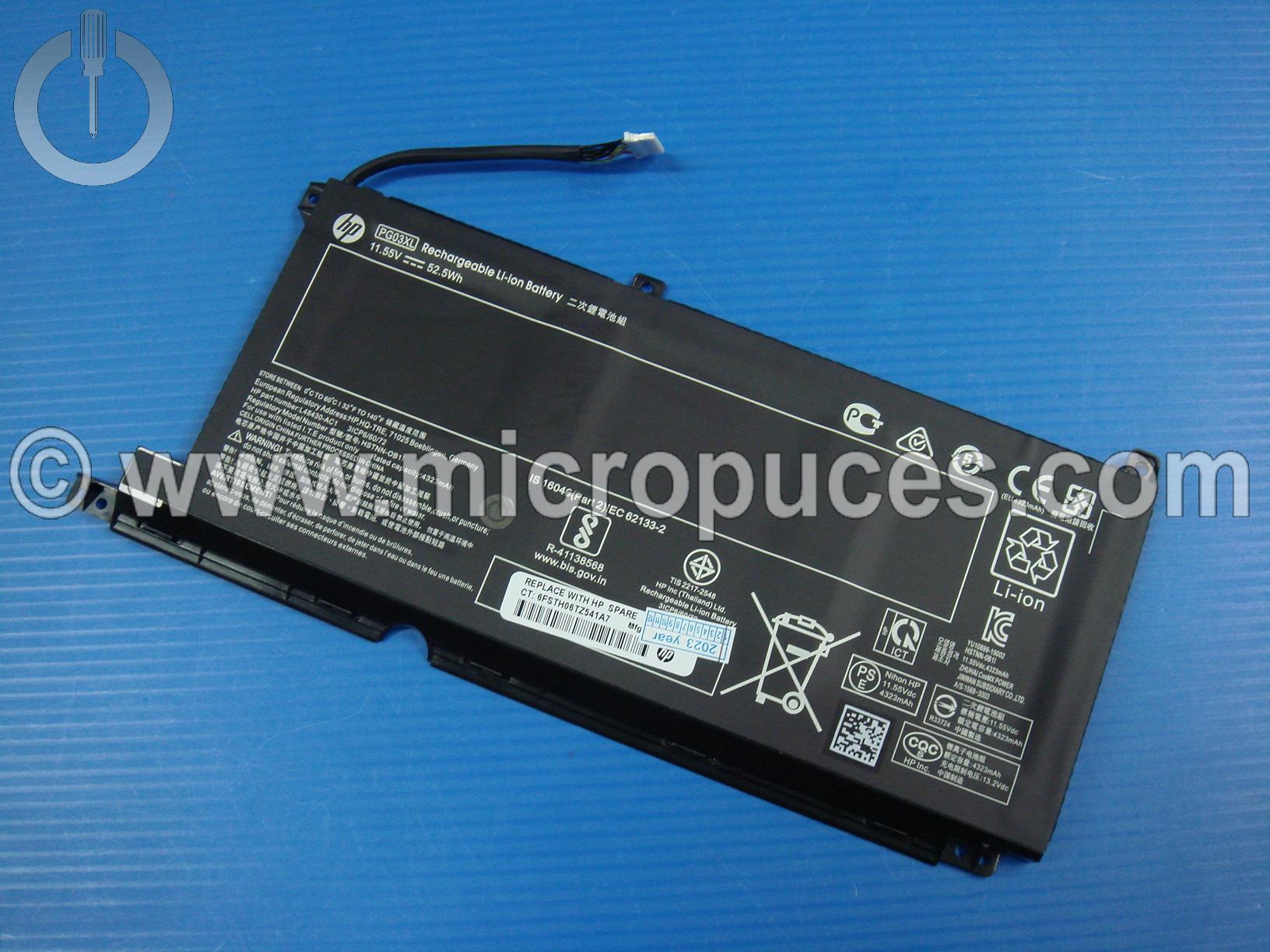 Batterie d'origine pour HP PG03XL