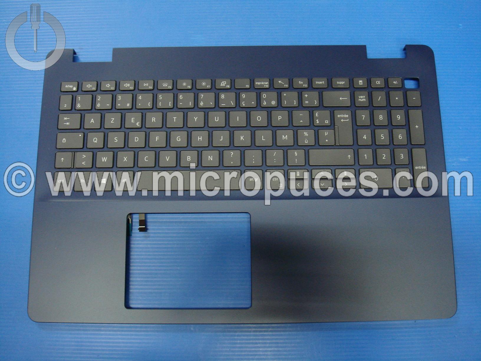 Clavier + plasturgie de dessus pour Inspiron 15 5593 bleue ( RJ45 )