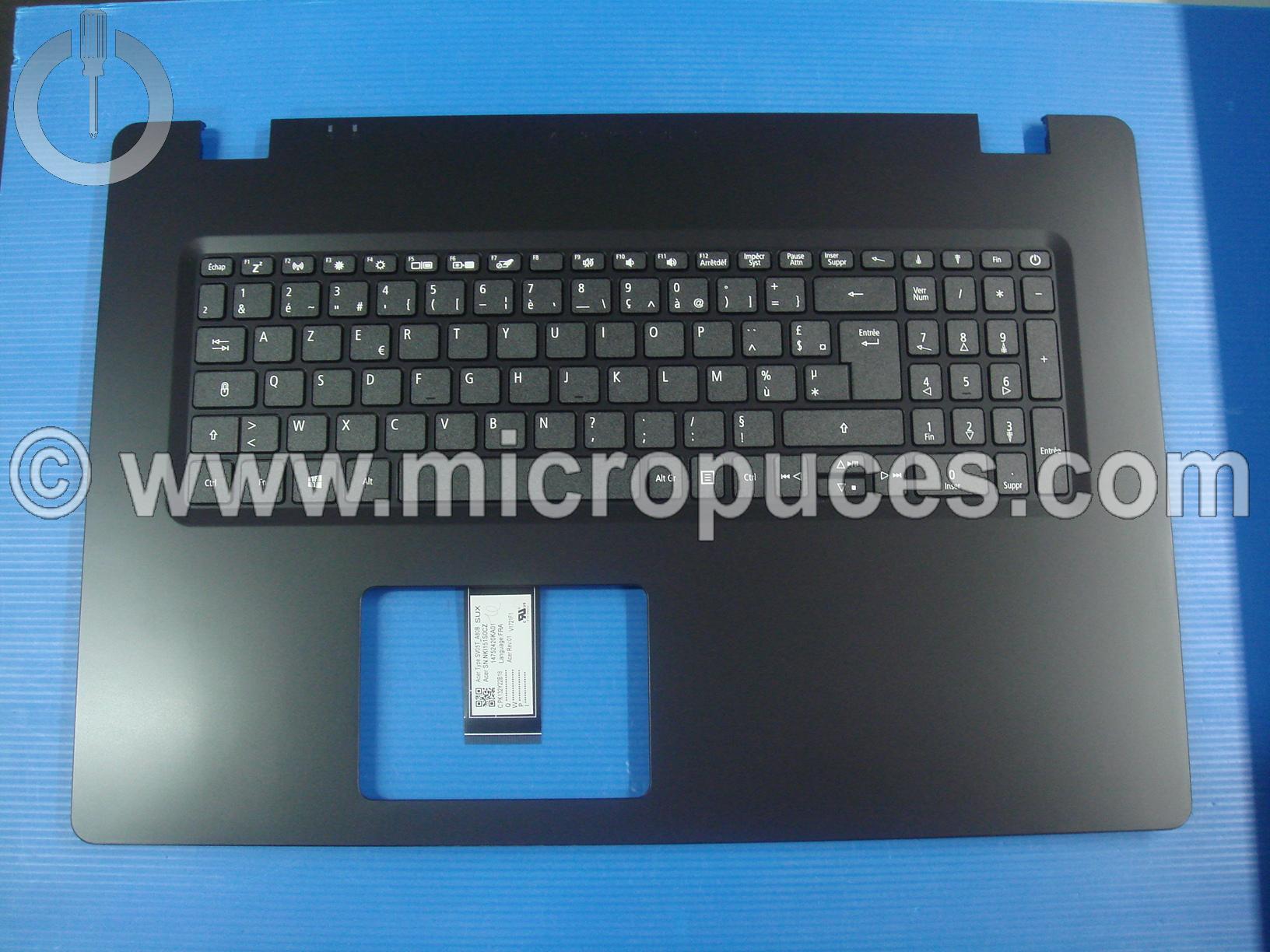 Clavier AZERTY + plasturgie pour ACER A317