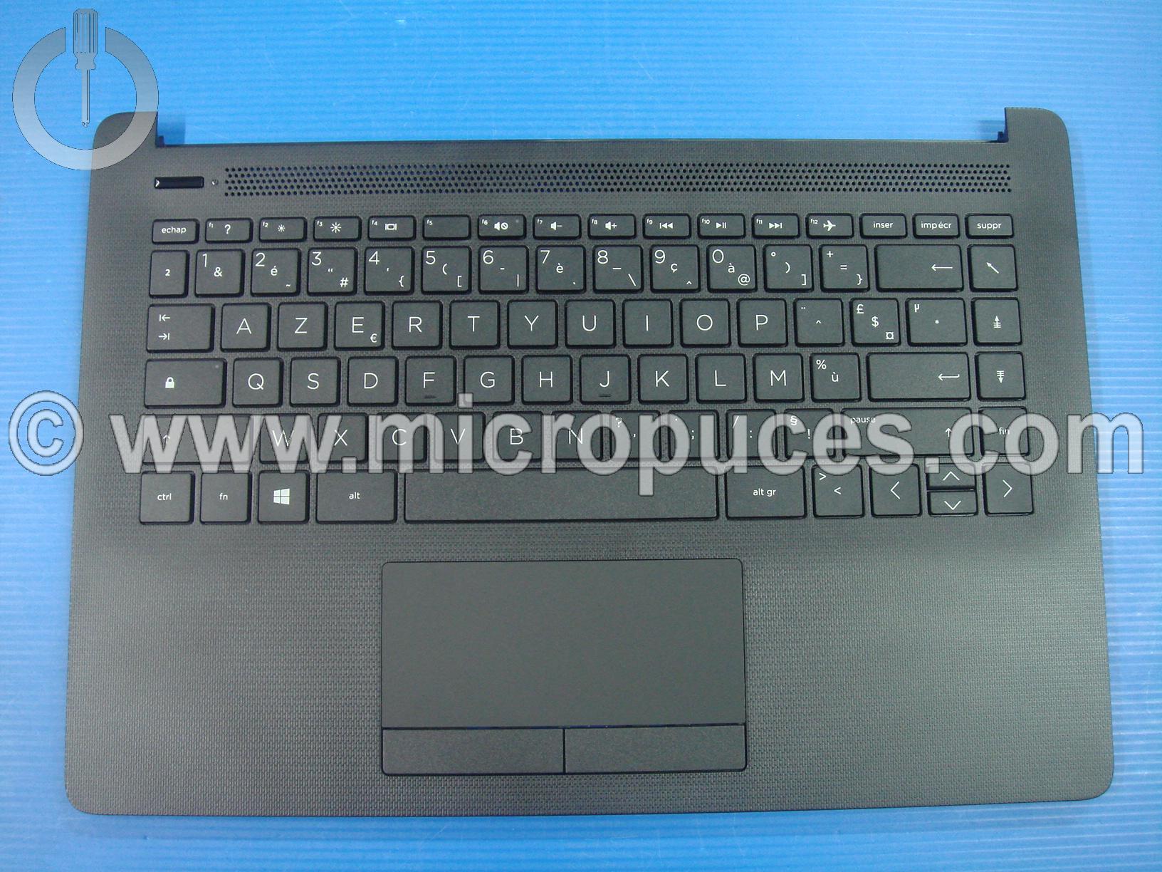 Clavier AZERTY noir + plasturgie noire pour HP 240 G7