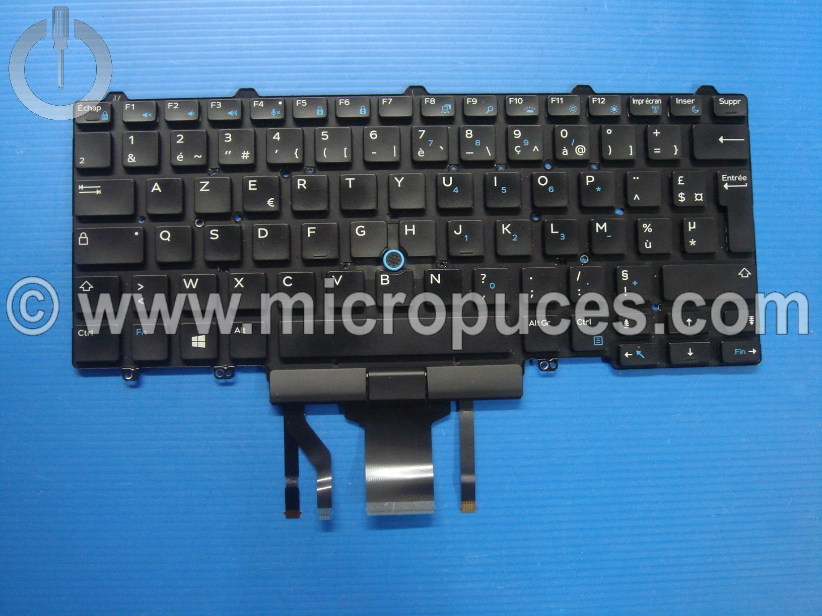 Clavier AZERTY pour DELL Latitude E5450 E7450 backlight