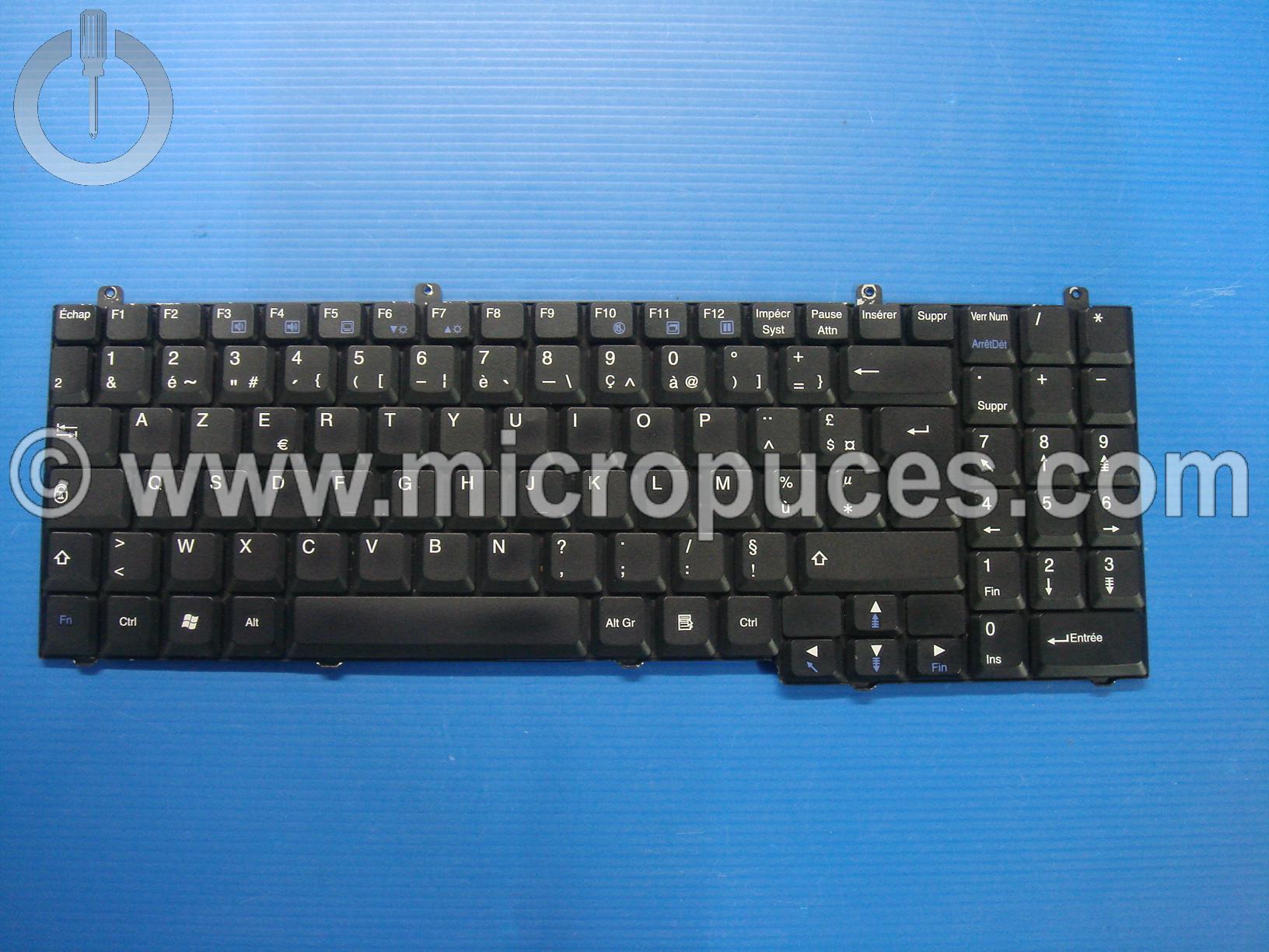 Clavier AZERTY pour PACKARD BELL Easynote W3900 W7600