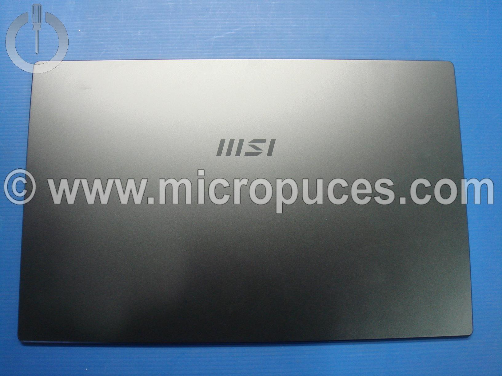 Plasturgie d'écran pour MSI Prestige 15 version 2 ( sans couvre charnières ) Logo