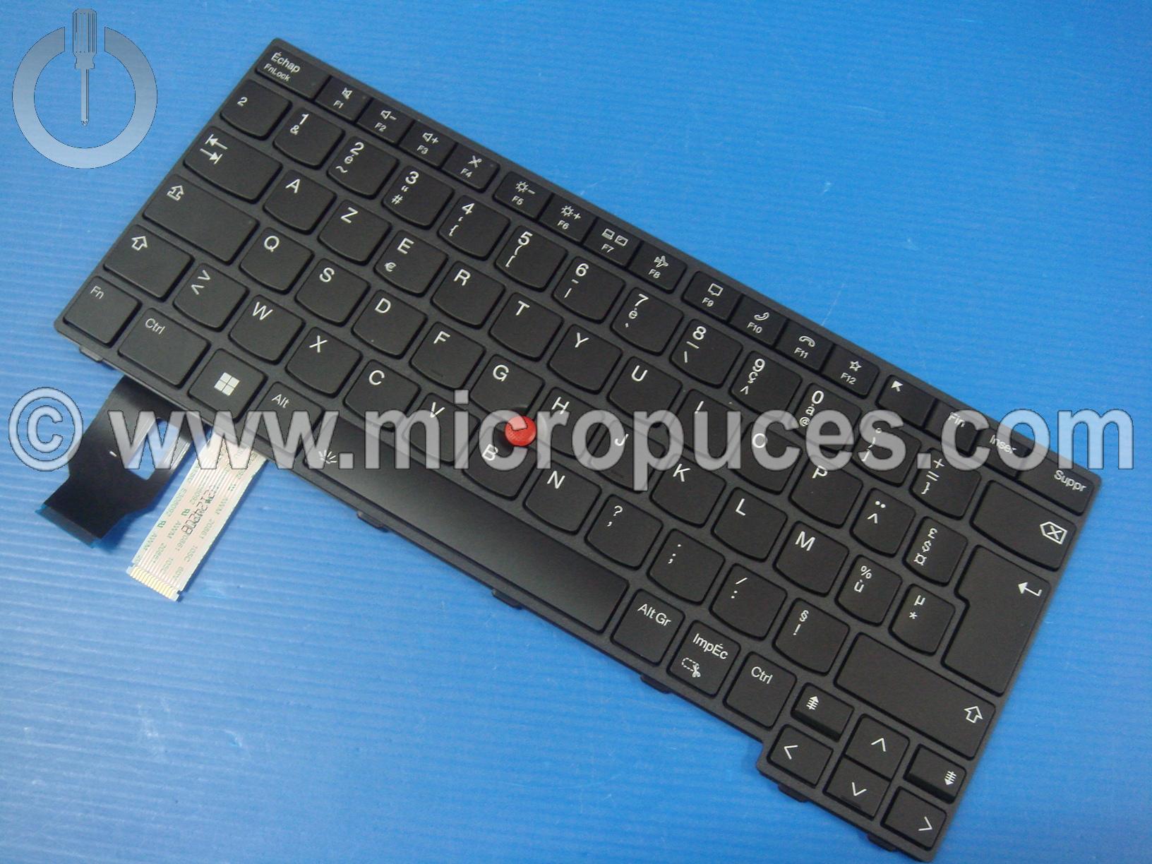 Clavier AZERTY pour Lenovo Thinkpad L14 Gen 3