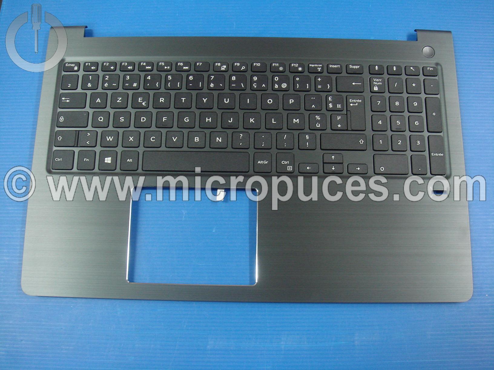 Clavier Azerty + plasturgie de dessus pour DELL Vostro 15-5000 grise