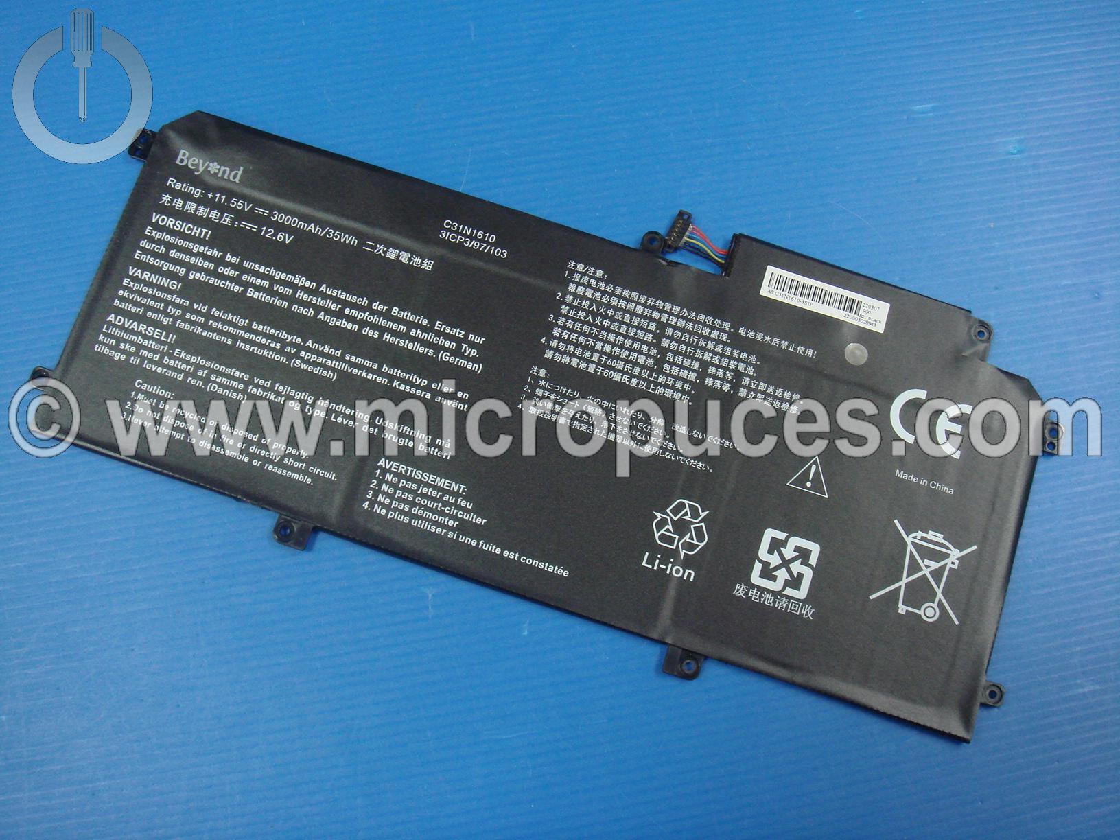 Batterie de remplacement pour ASUS UX330