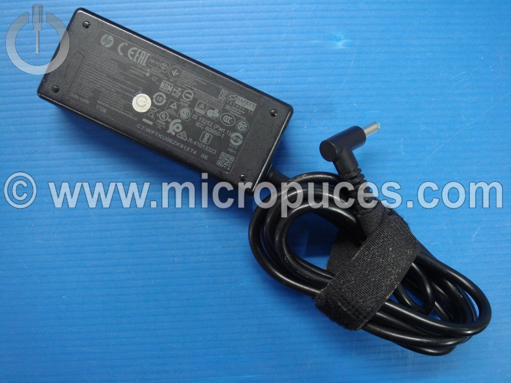 Chargeur Alimentation d'origine 19.5V 2.31A pour HP ( 45w conn bleu )