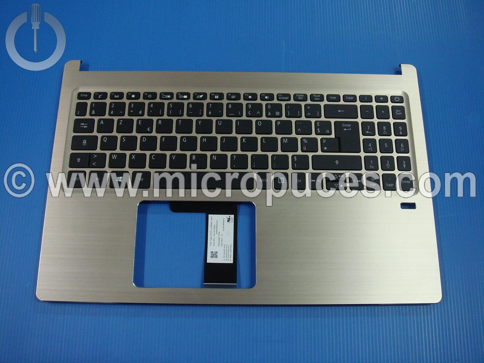 Clavier + plasturgie de dessus pour Acer SF315-52 dore