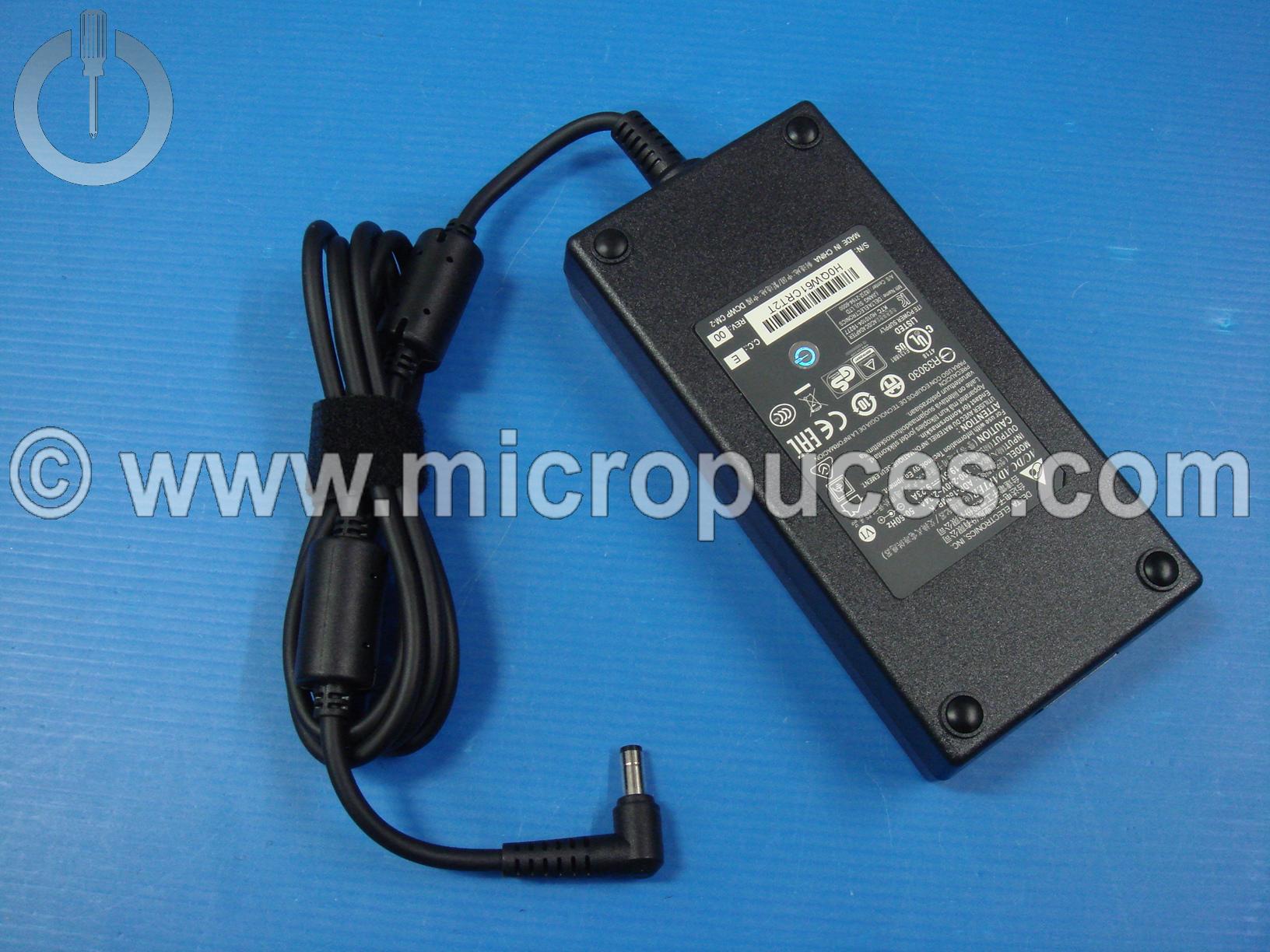 Chargeur NEUF Alimentation 19.5V 180W pour MSI et ASUS