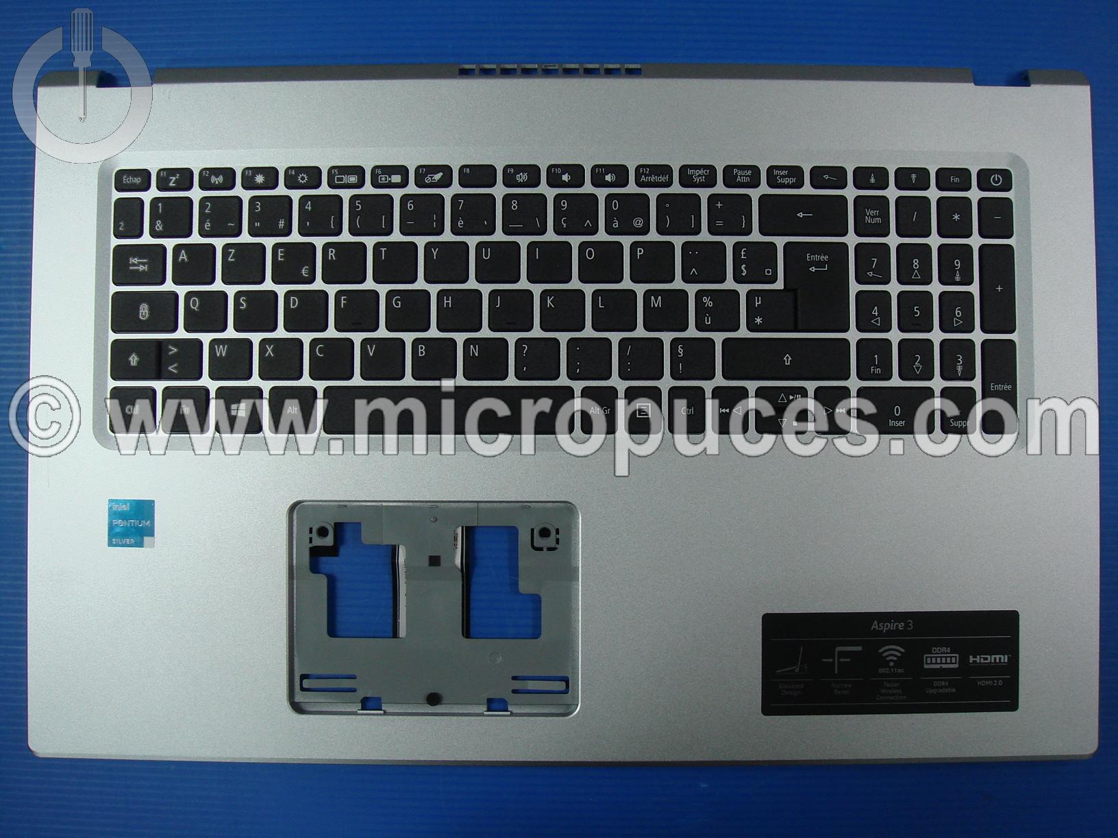 Clavier + Plasturgie Gris pour Acer Aspire A317-33