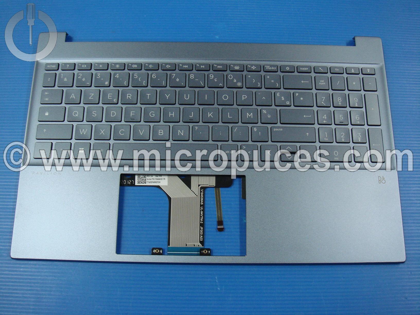 Clavier + plasturgie bleue pour Pavilion 15-EG