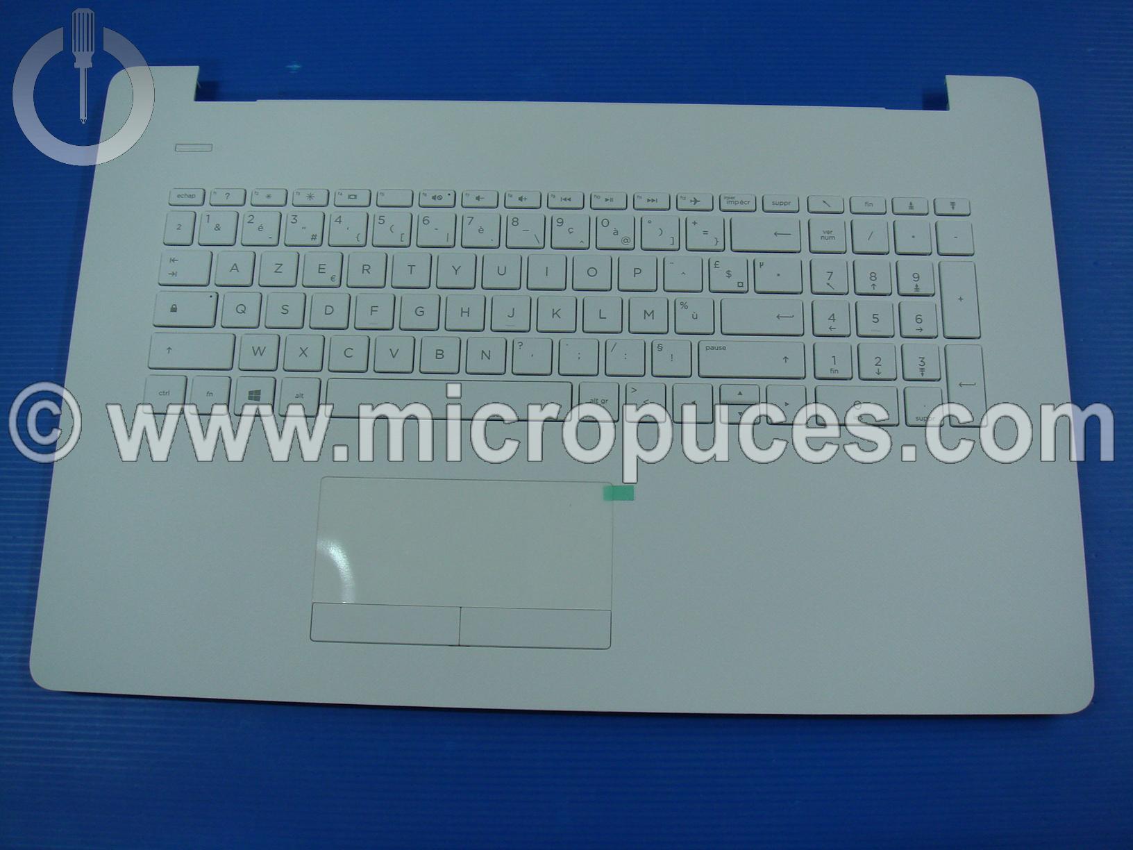 Clavier + plasturgie de dessus pour HP Pavilion 17-qXXX blanc