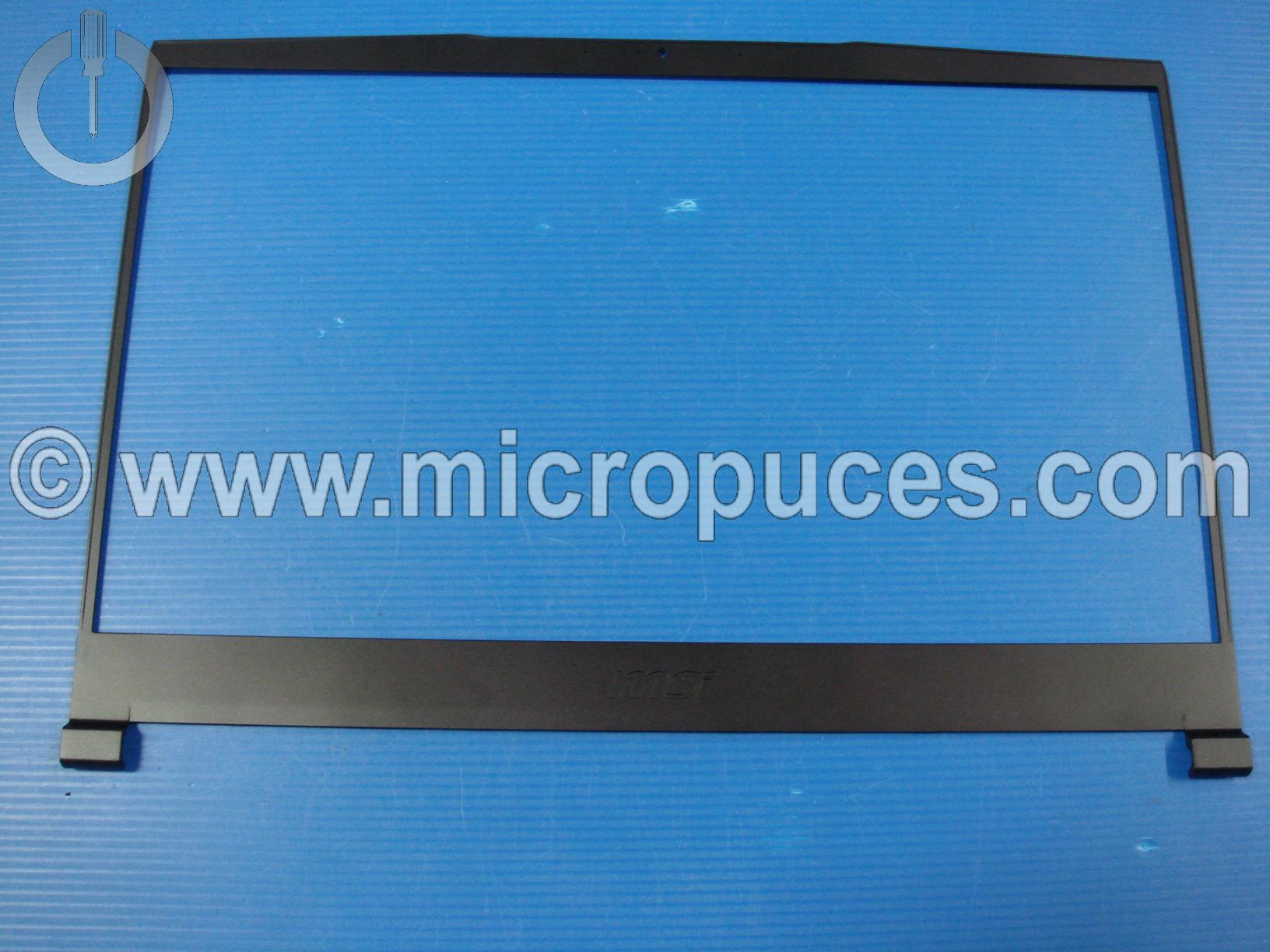 Plasturgie tour d'écran noire pour MSI Modern 15 A5M