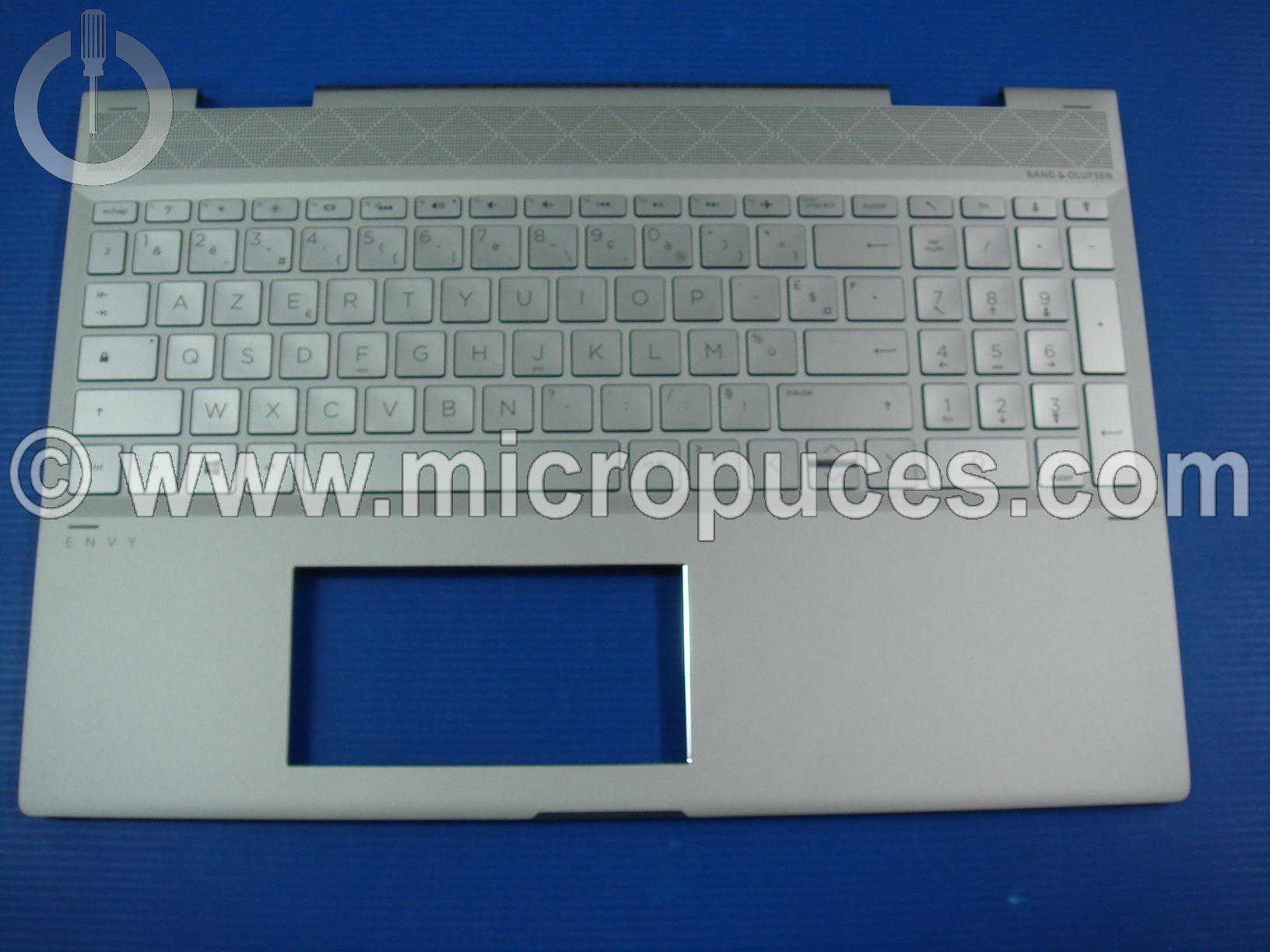 Clavier + plasturgie silver pour HP Envy 15-CN