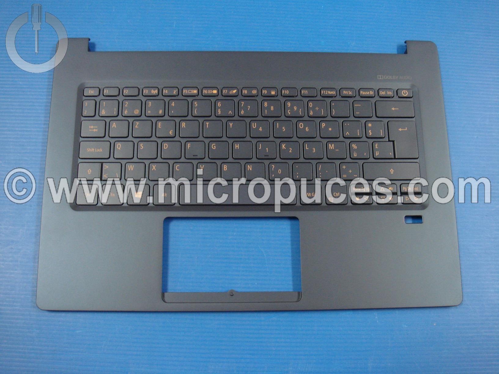 Clavier + plasturgie pour Acer Swift SF514-53 bleue belge