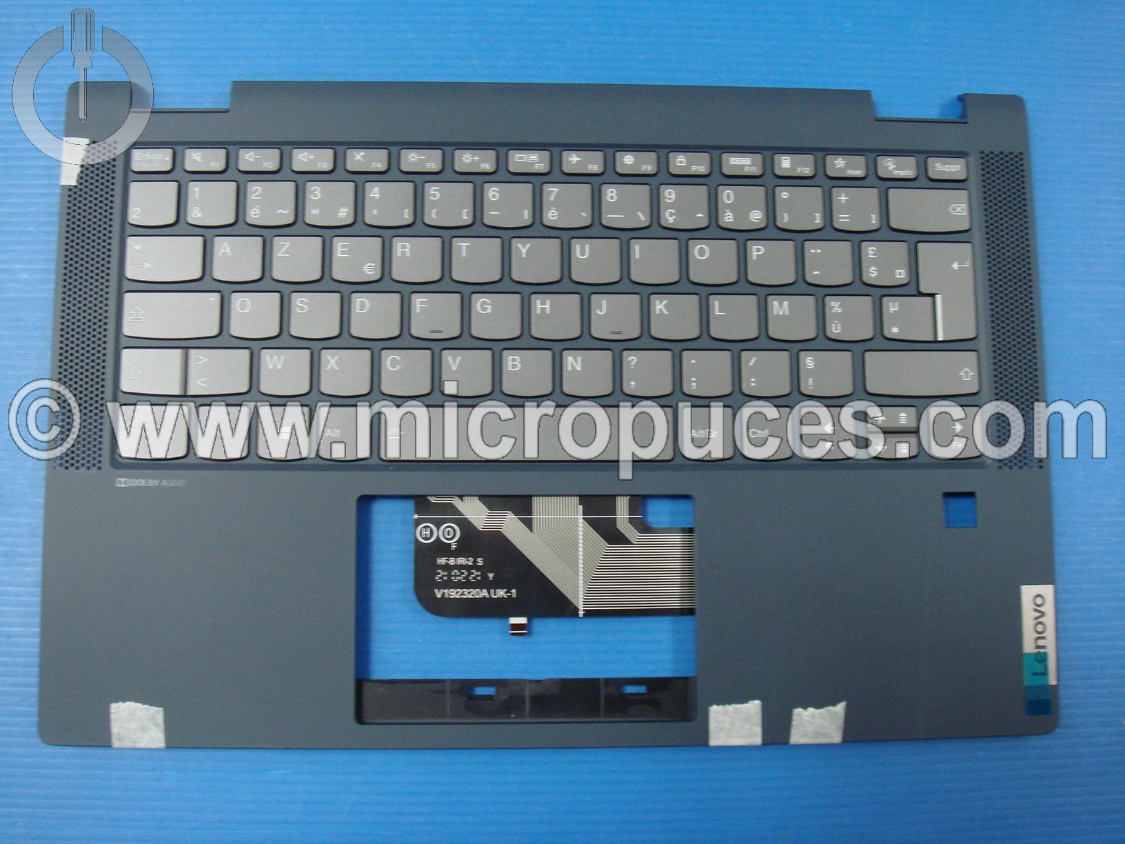 Clavier + plasturgie de dessus pour IdeaPad FLEX 5-14 bleu (FP) rétro éclairé