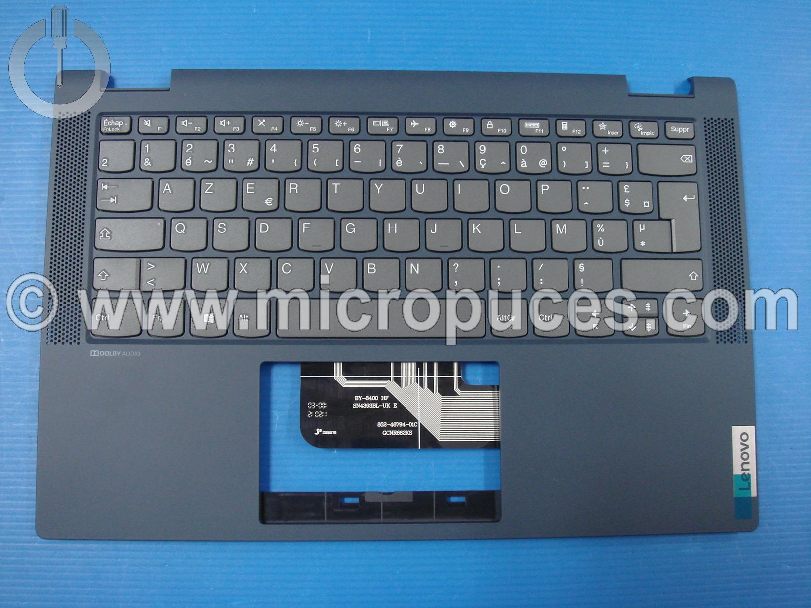 Clavier + plasturgie de dessus pour IdeaPad FLEX 5-14 bleu