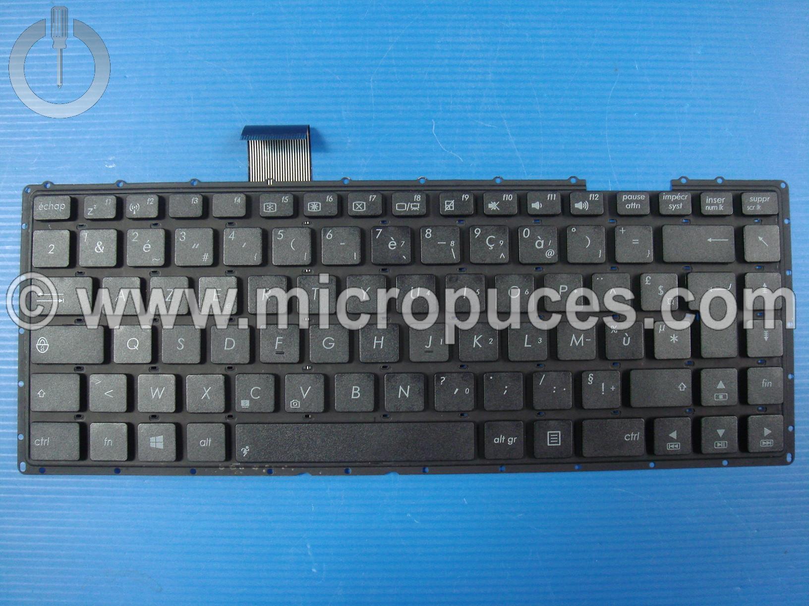 Clavier AZERTY pour ASUS X401A, X401U Noir