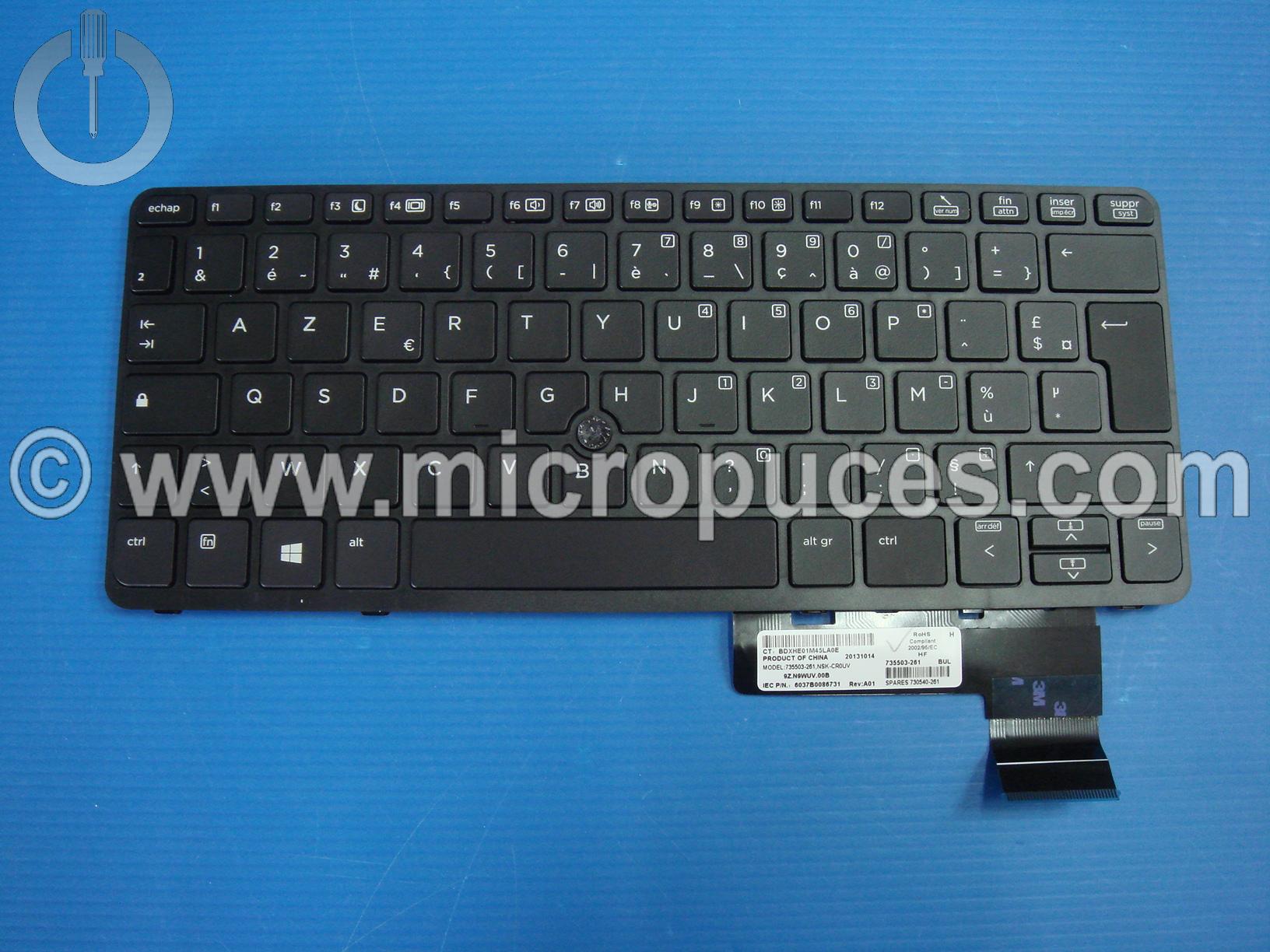 Clavier pour HP Elitebook G1 et G2 (version rtro-claire)