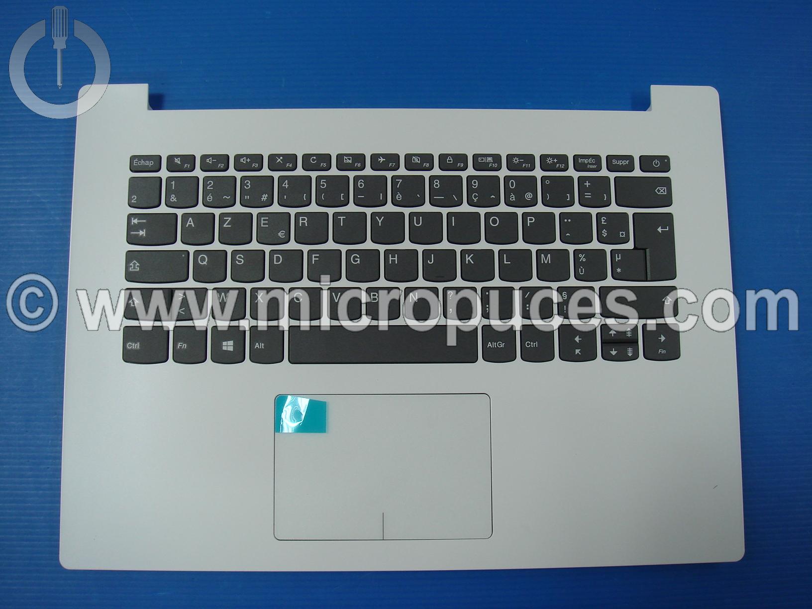 Clavier + plasturgie pour Lenovo 320-14ISK AZERTY blanc