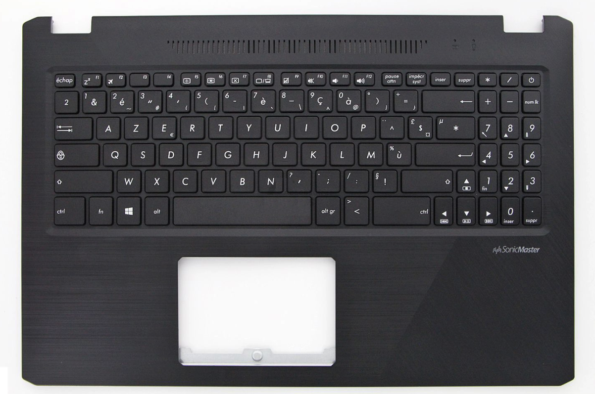 Clavier + plasturgie de dessus pour ASUS série 570 rétroéclairée