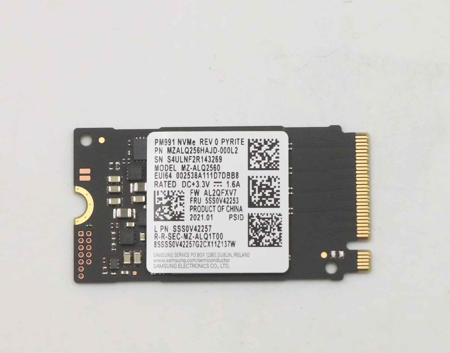 Disque dur M2 256Go NVMe pour Lenovo Ideapad 3-14