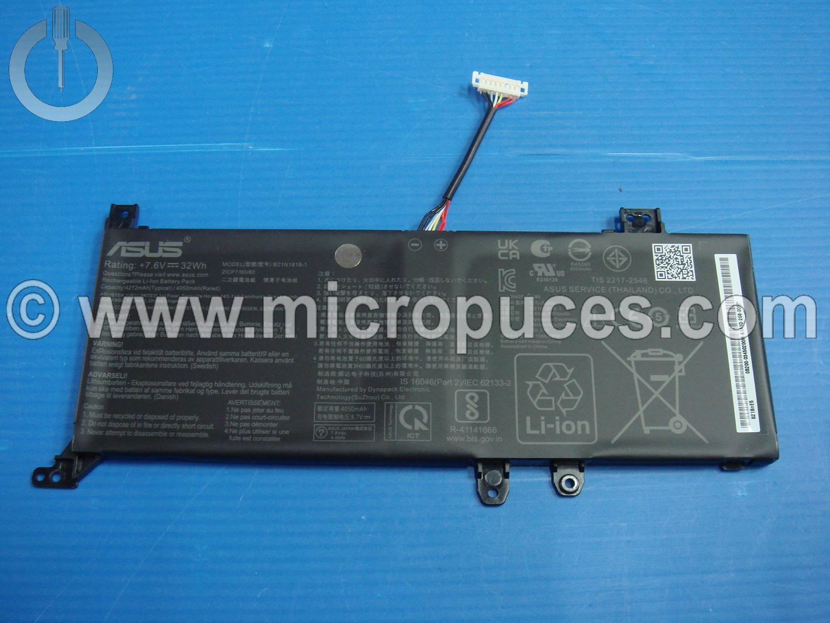 Batterie d'origine pour Asus A409