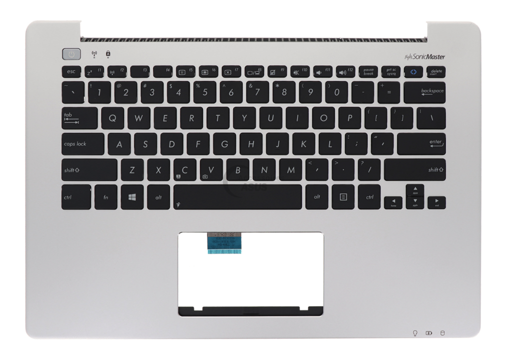 Clavier + plasturgie de dessus pour ASUS X301A / F301A gris