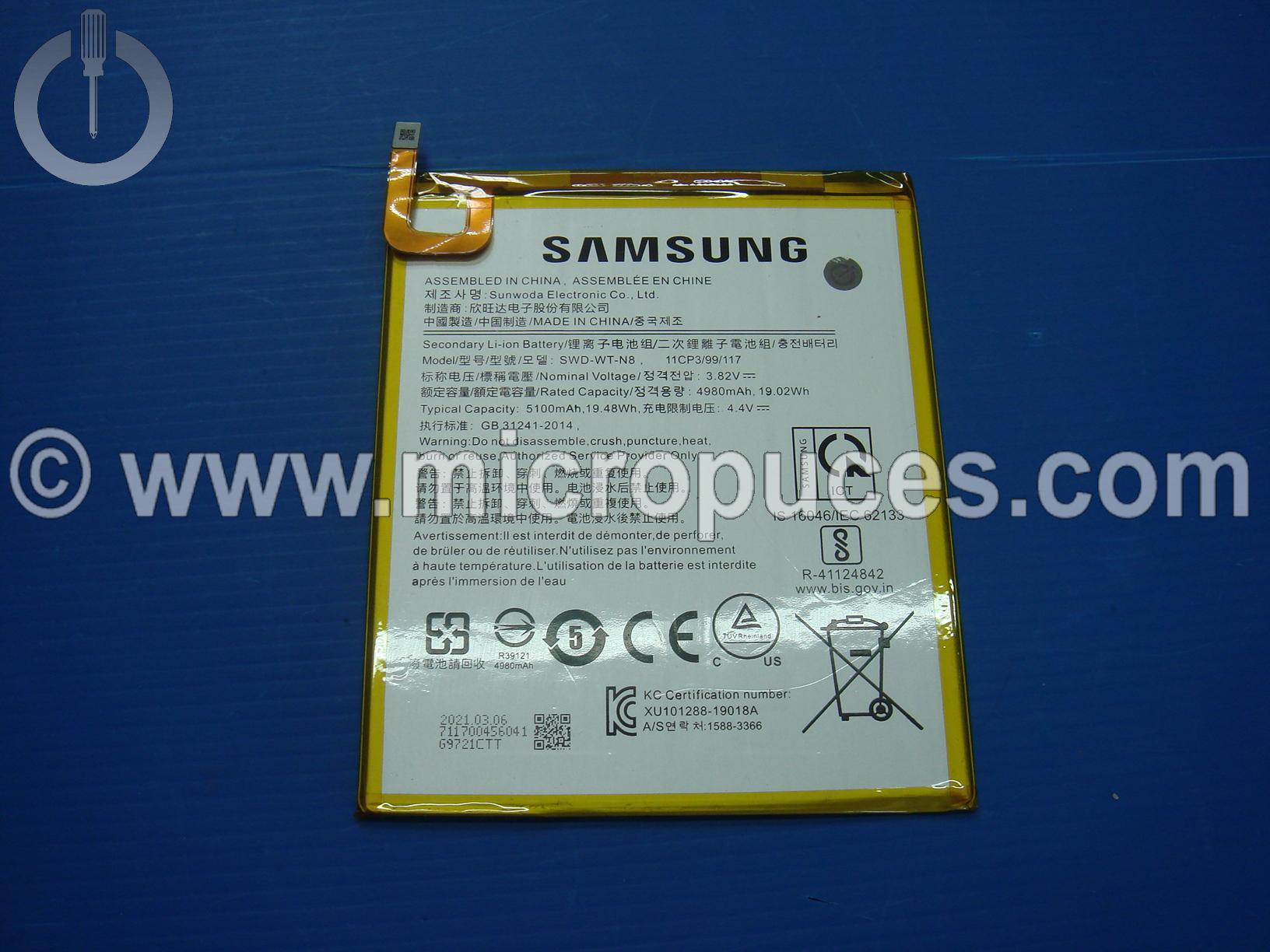Batterie pour Samsung Galaxy Tab A 8" SM-T290