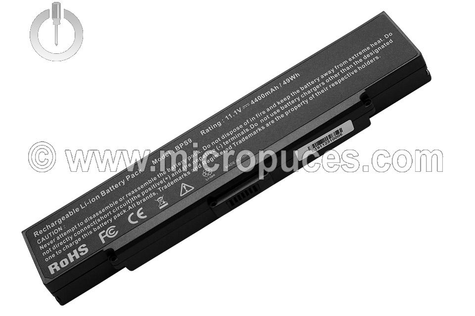 Batterie de remplacement pour Sony Vaio PCG-7211M