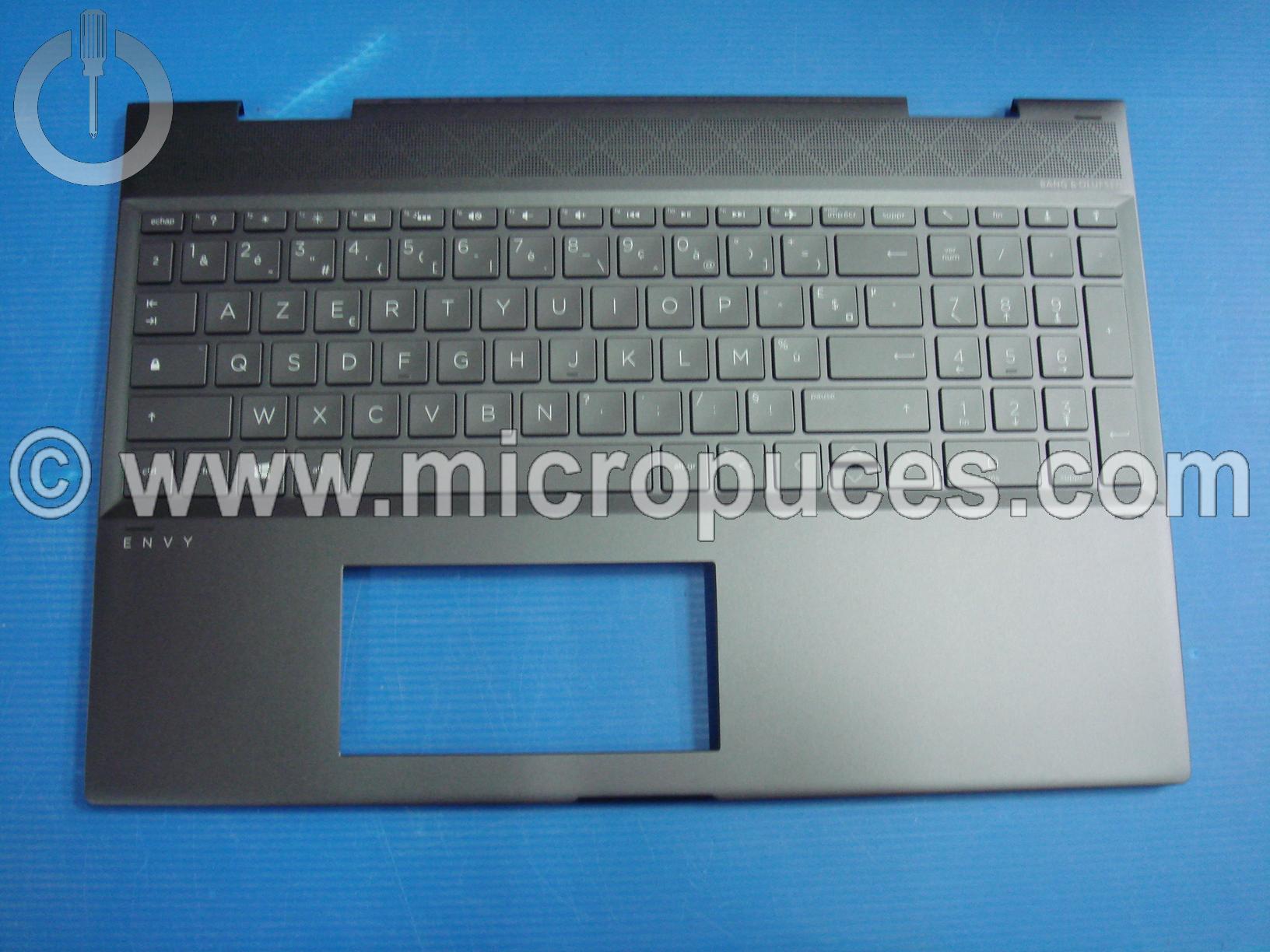 Clavier + plasturgie marron pour HP Envy 15-CN avec rétro éclairage