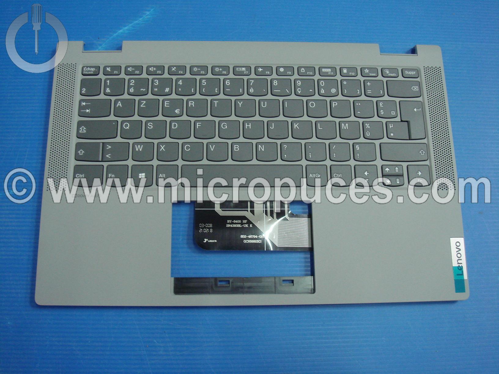 Clavier + plasturgie de dessus pour Ideapad FLEX 5-14 gris