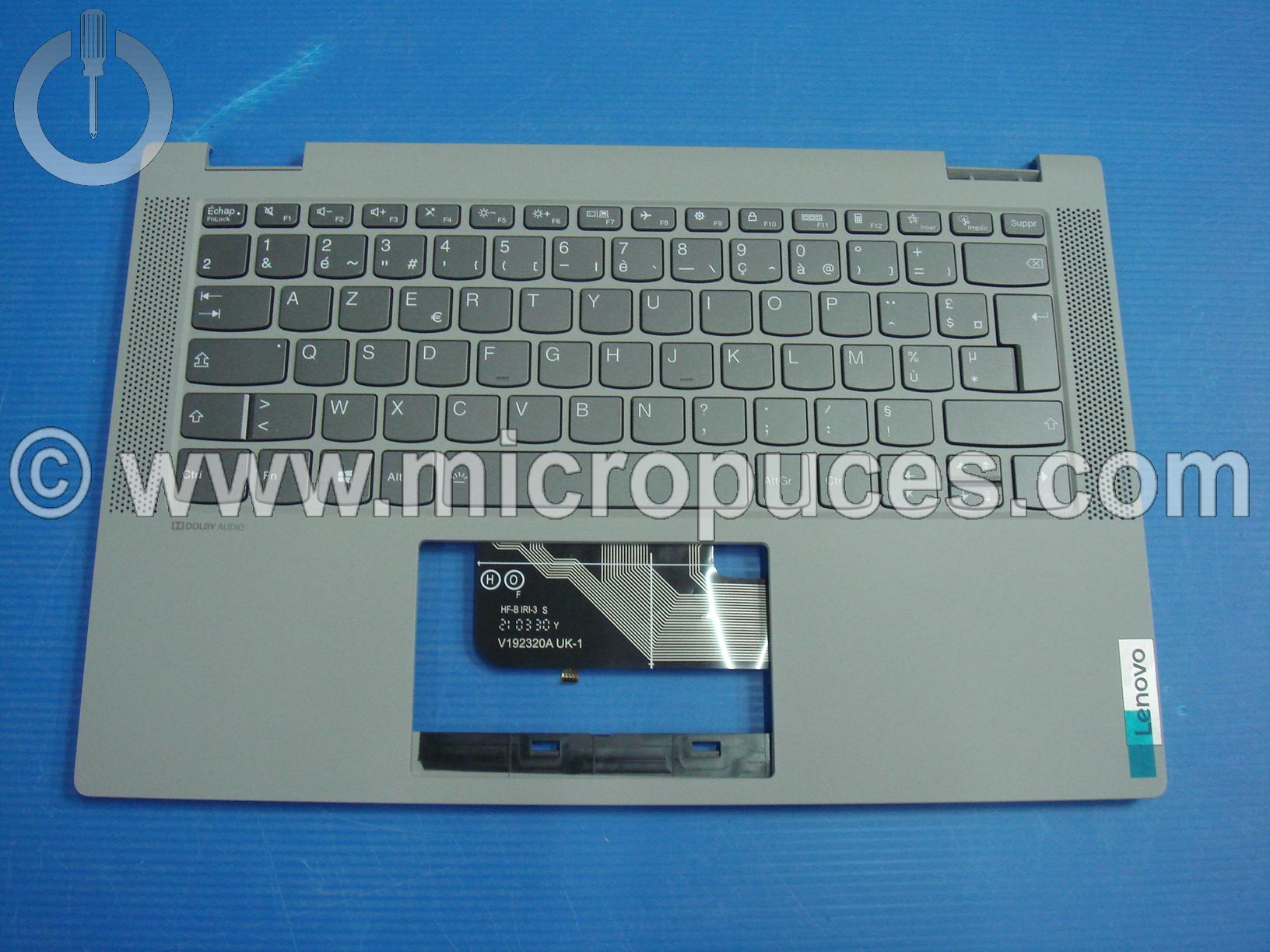 Clavier + plasturgie de dessus pour Ideapad FLEX 5-14 gris rtro clair