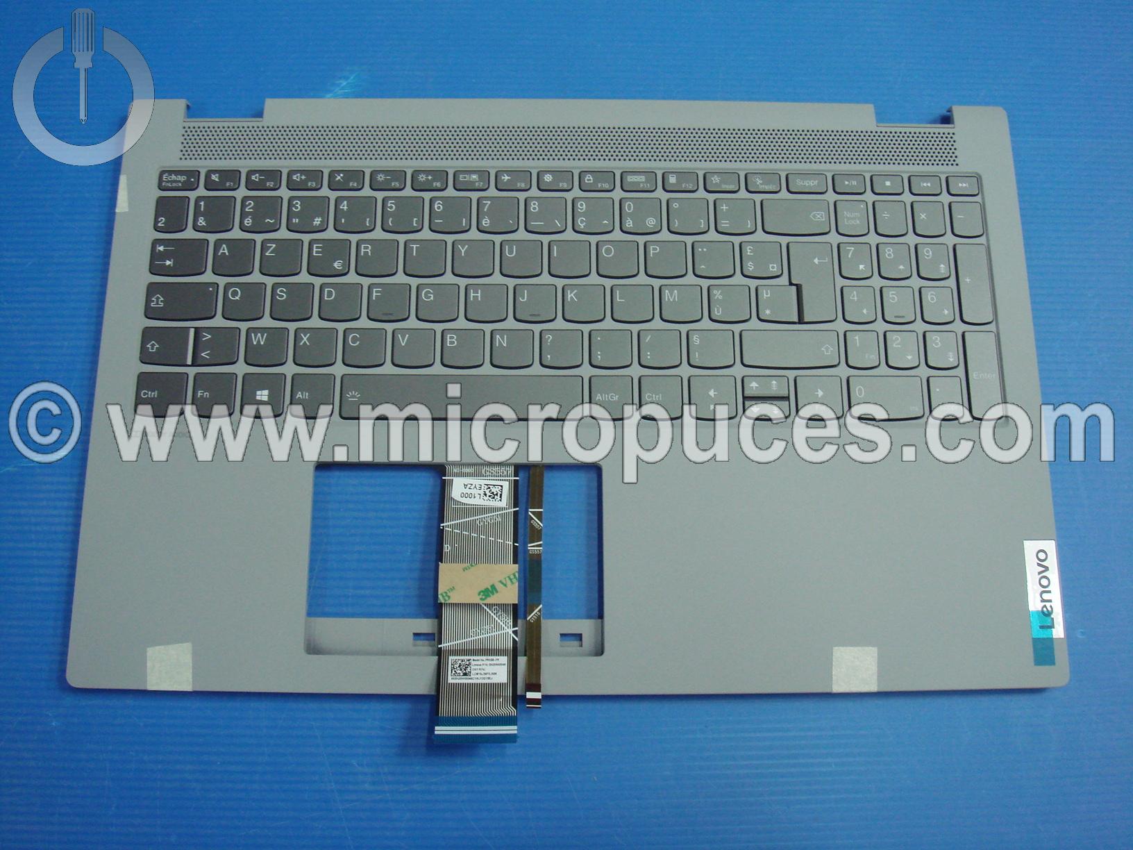 Clavier + plasturgie de dessus pour Ideapad FLEX 5-15 gris rétro éclairé