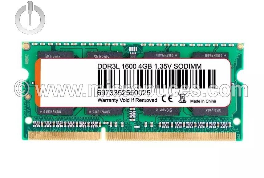 Barrette SODIMM DDR3L 4Go