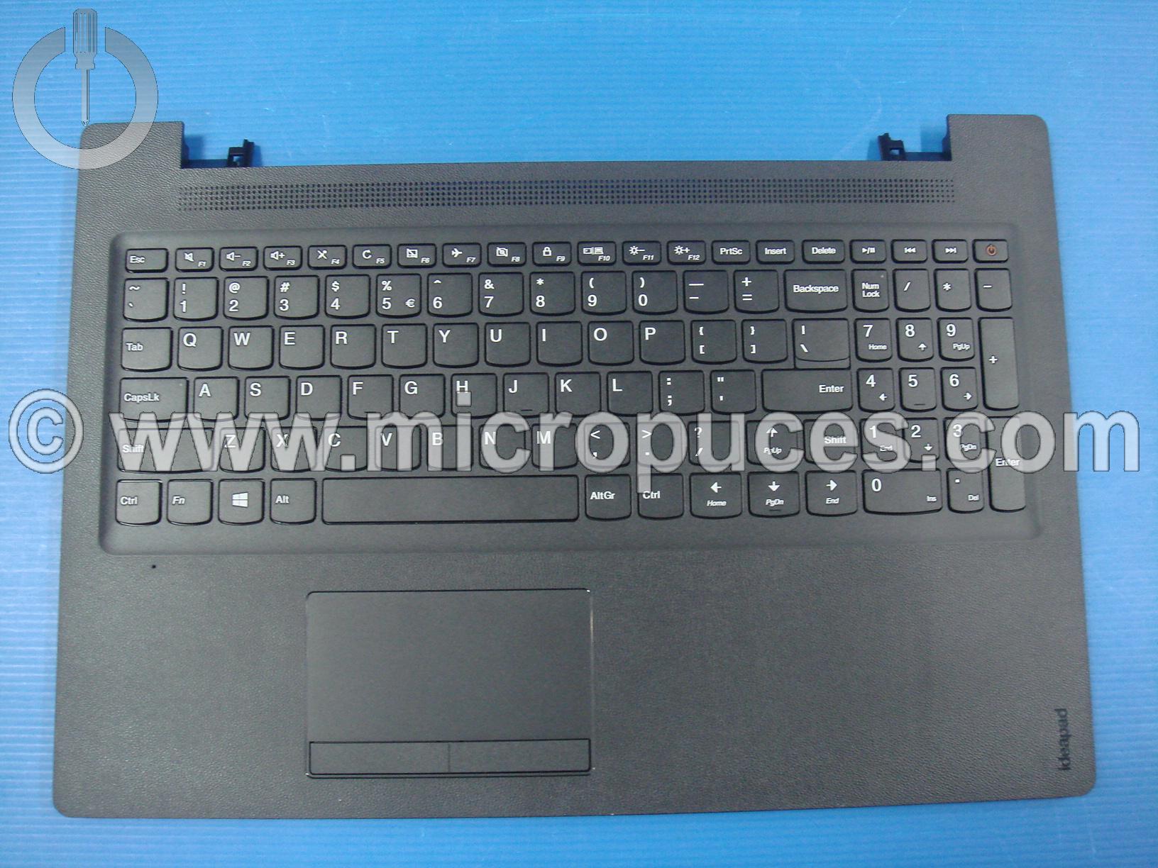 Clavier + plasturgie de dessus pour Lenovo IdeaPad 110-15IBR QWERTY