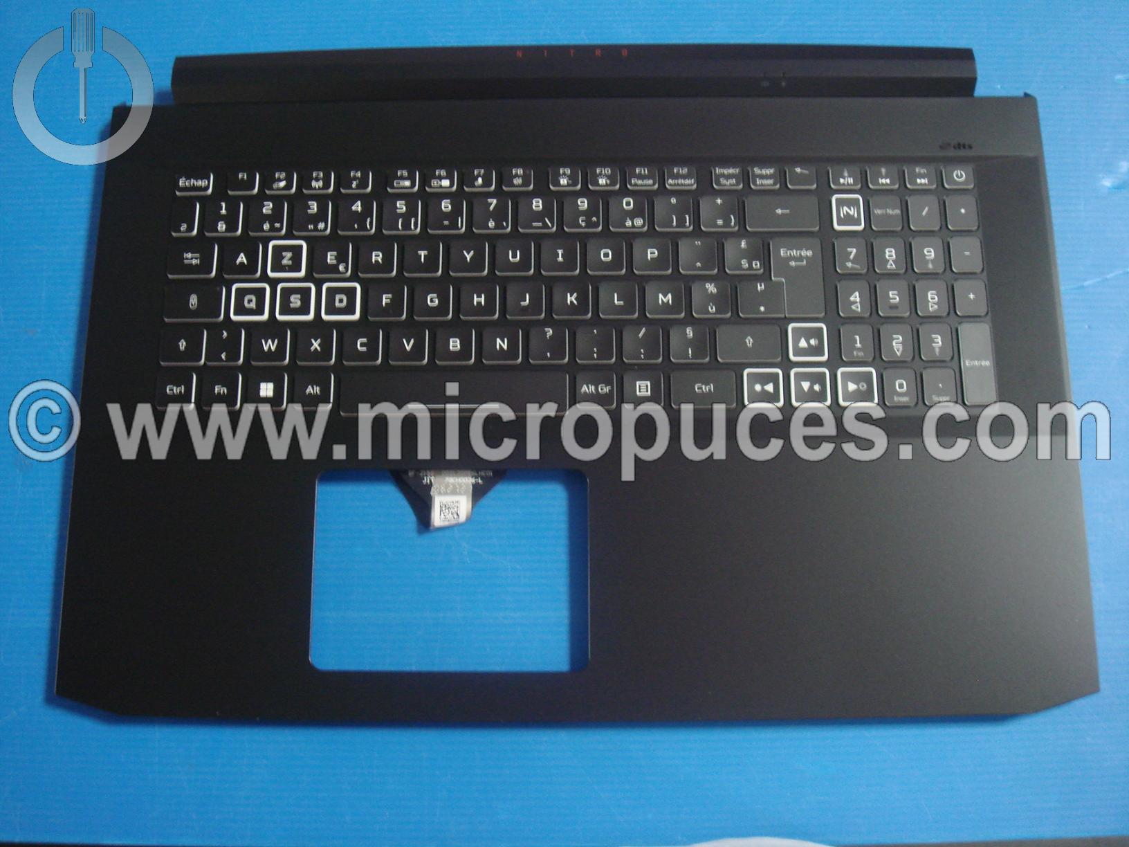 Clavier + plasturgie de dessus pour ACER AN517-54 noir